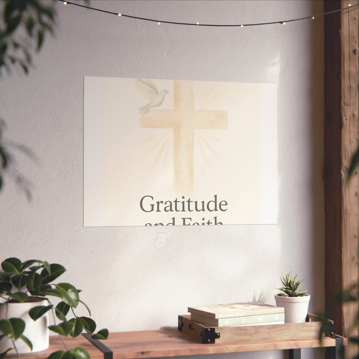 Grateful Hearts – Minimalist Watercolor Fine Art Poster