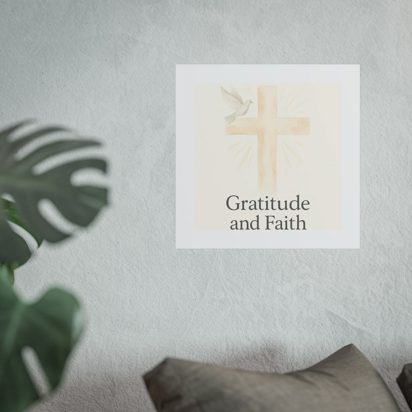 Grateful Hearts – Minimalist Watercolor Fine Art Poster