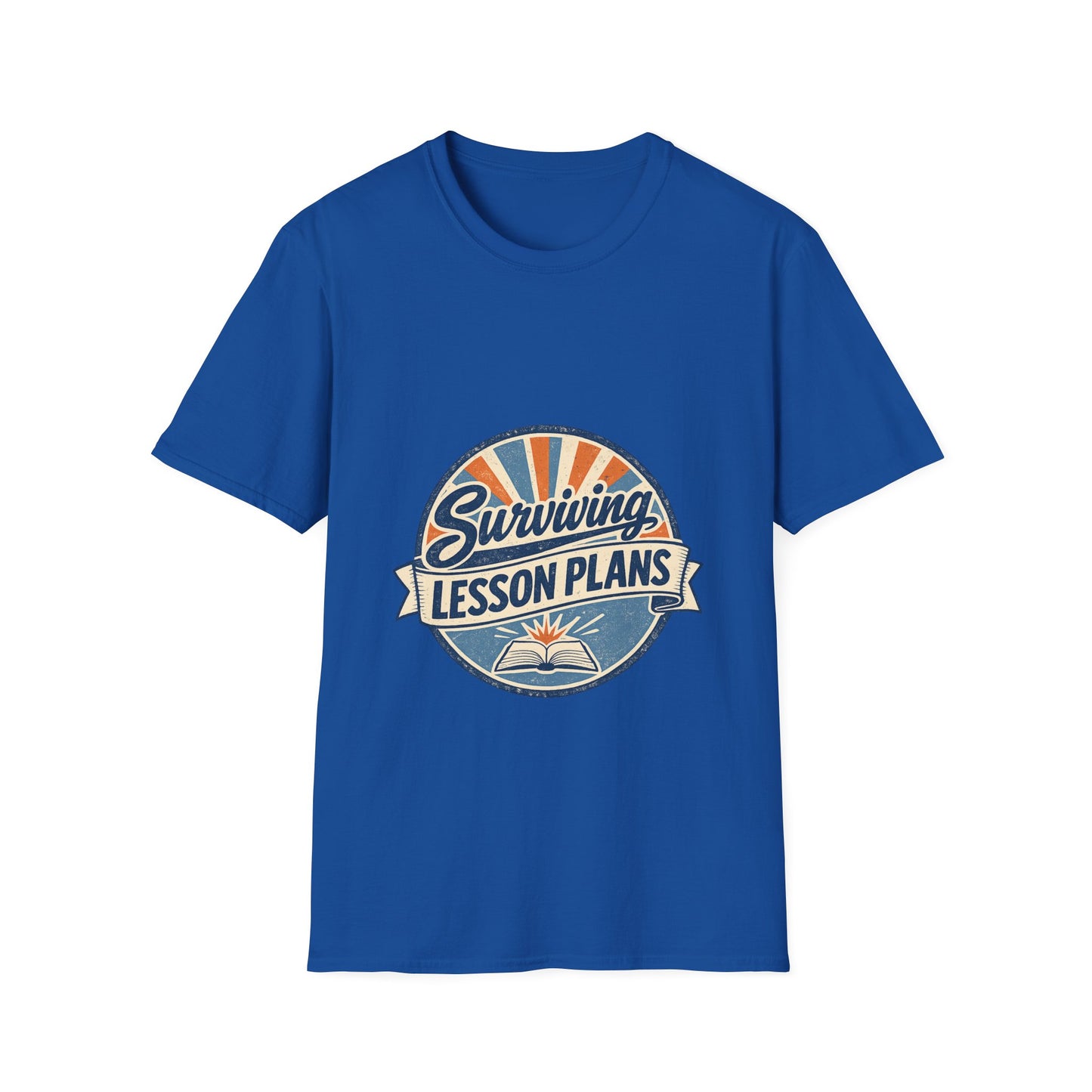 Homeschool Dad “Surviving Lesson Plans” Badge Tee — Father's Day Gift