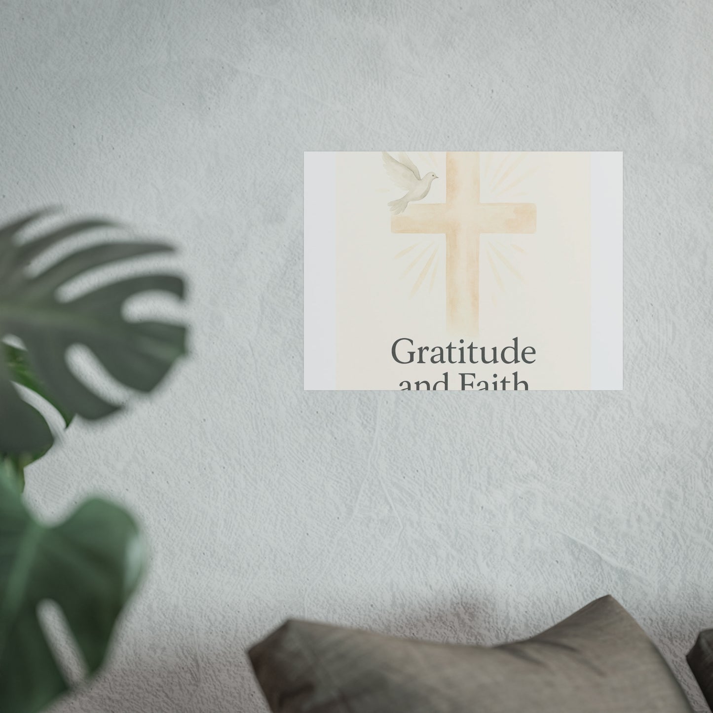 Grateful Hearts – Minimalist Watercolor Fine Art Poster