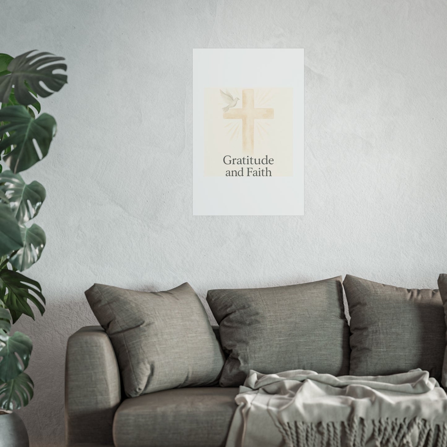 Grateful Hearts – Minimalist Watercolor Fine Art Poster