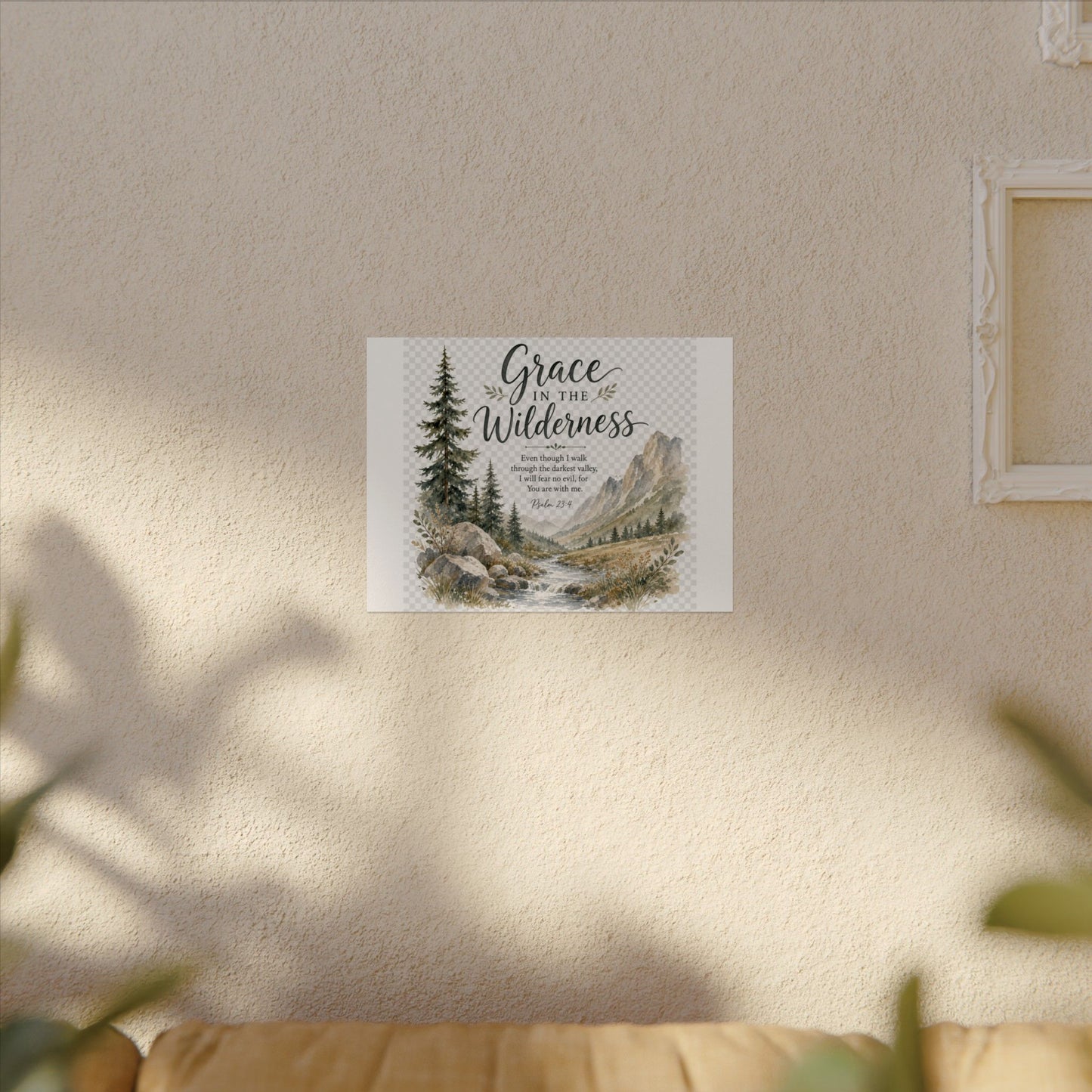 Grace in the Wilderness — Psalm-Inspired Watercolor Printable (8x10, 11x14)