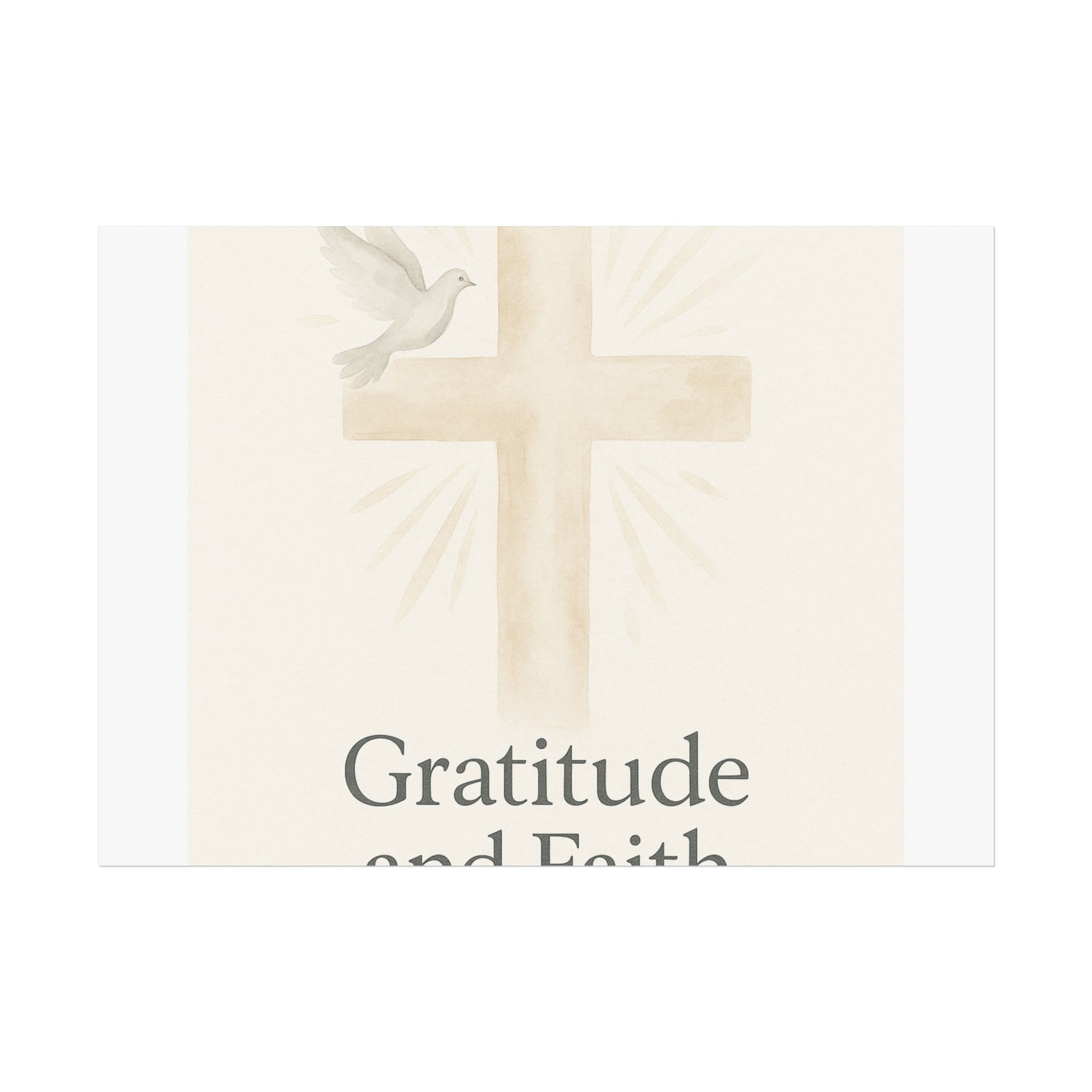 Grateful Hearts – Minimalist Watercolor Fine Art Poster