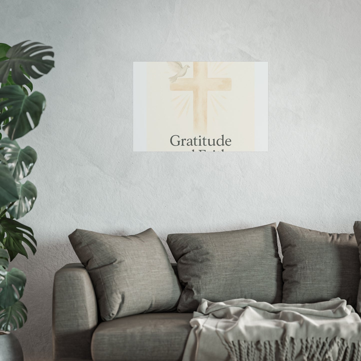 Grateful Hearts – Minimalist Watercolor Fine Art Poster