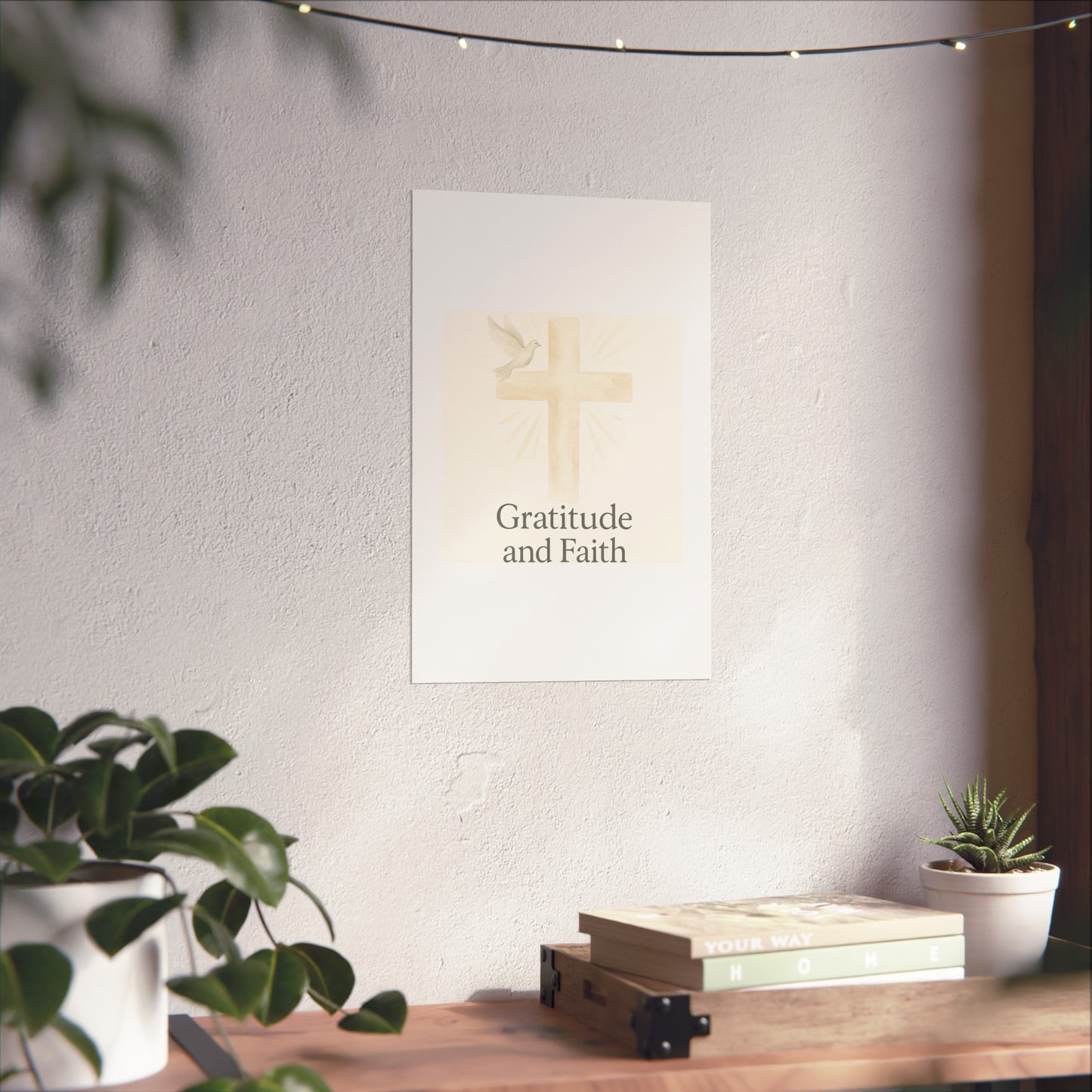 Grateful Hearts – Minimalist Watercolor Fine Art Poster