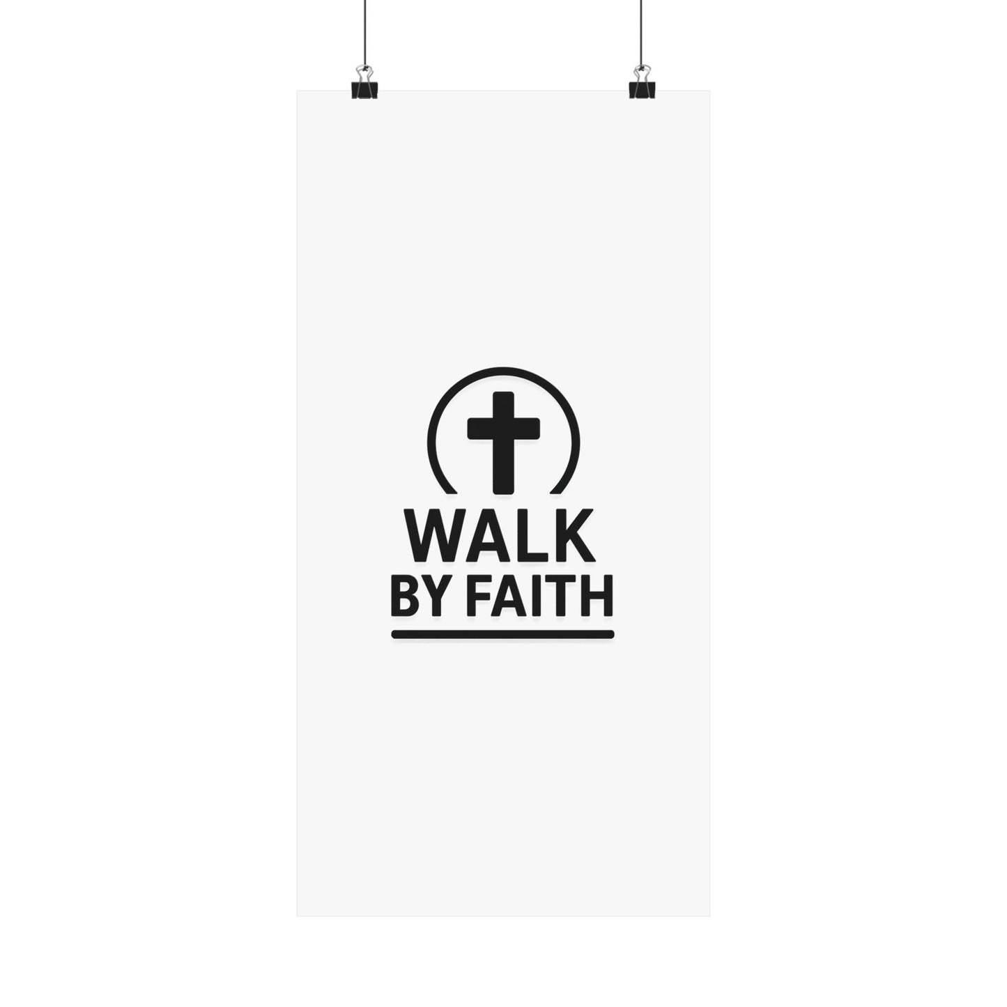 Modern Inspirational Scripture Matte Vertical Poster