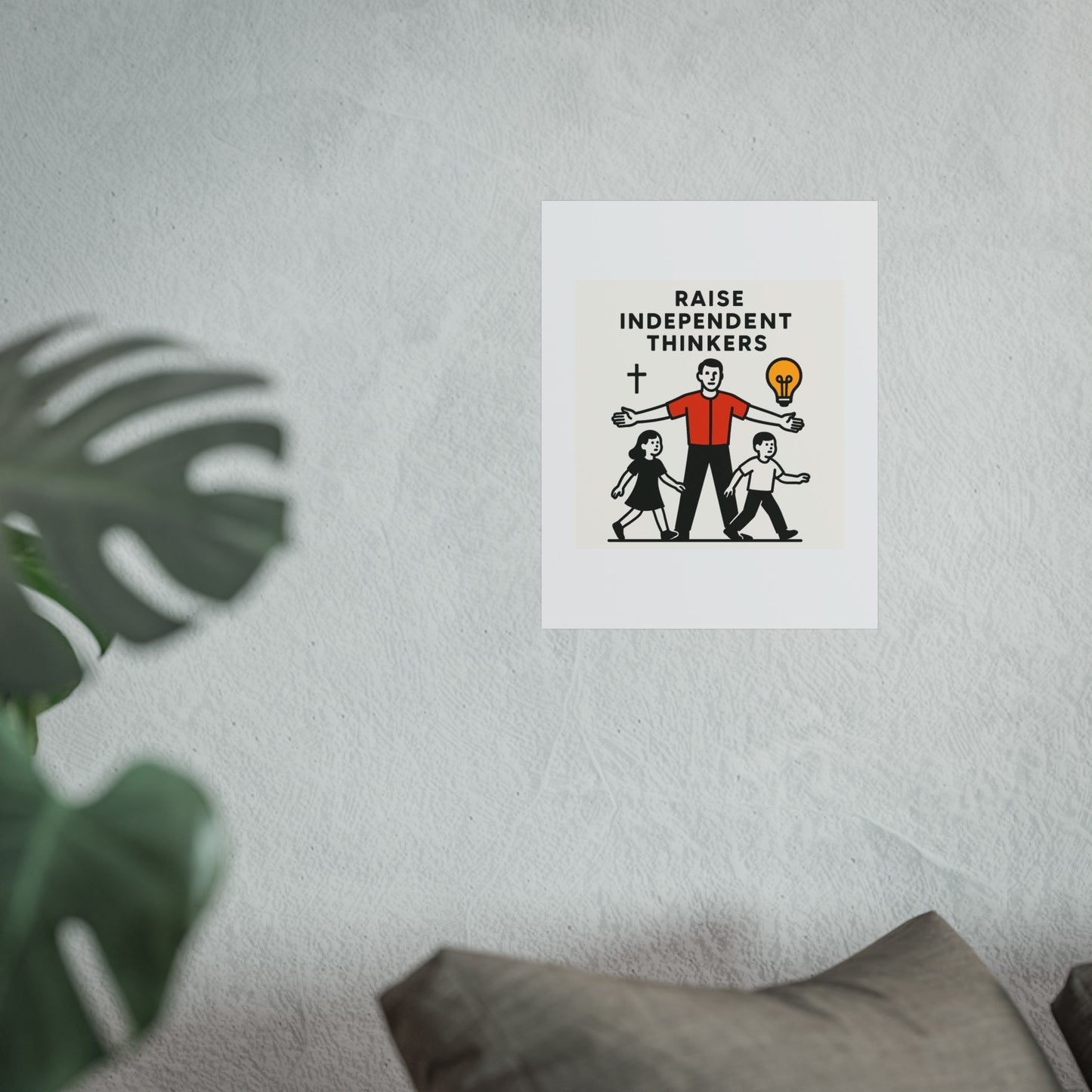 Empowering Homeschool Dads - Modern Minimalist Fine Art Poster