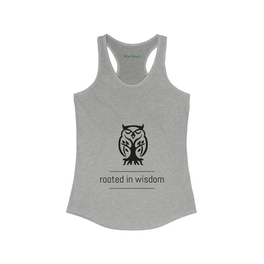 Womens rooted racerback tank