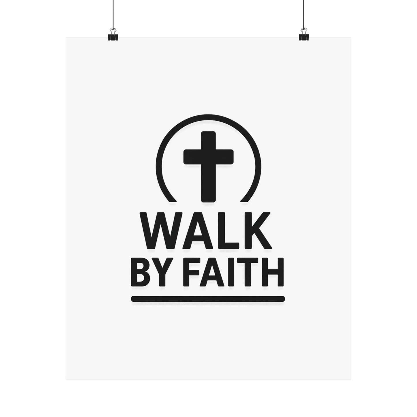 Modern Inspirational Scripture Matte Vertical Poster