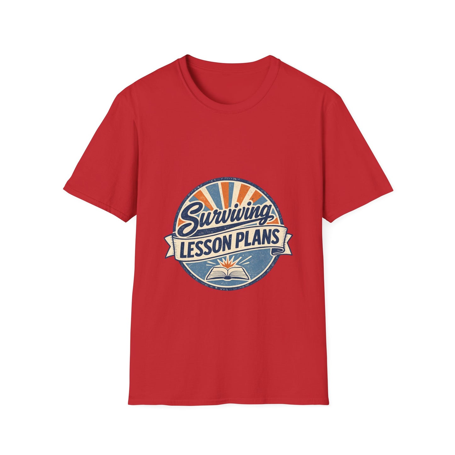 Homeschool Dad “Surviving Lesson Plans” Badge Tee — Father's Day Gift