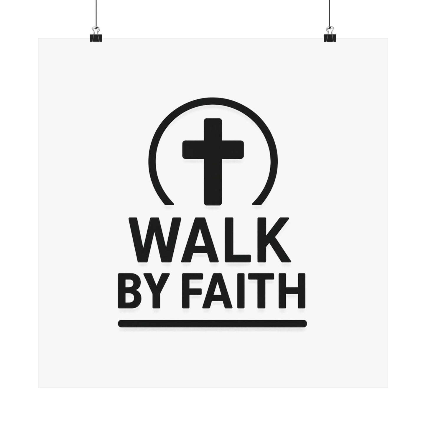 Modern Inspirational Scripture Matte Vertical Poster