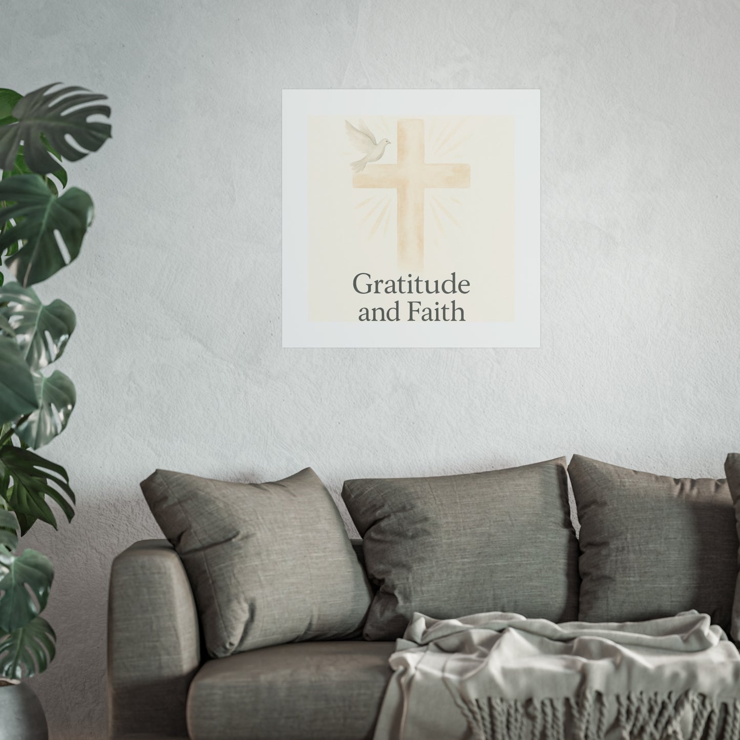 Grateful Hearts – Minimalist Watercolor Fine Art Poster