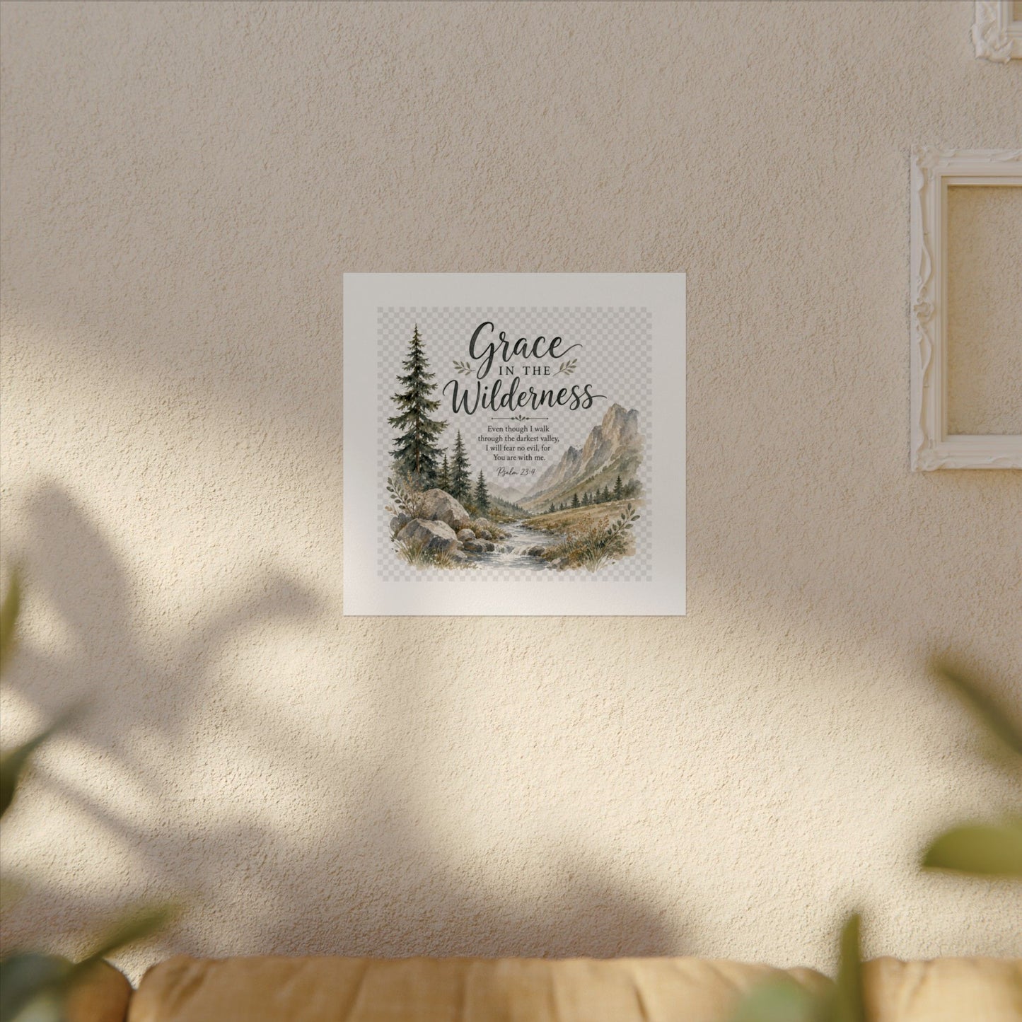 Grace in the Wilderness — Psalm-Inspired Watercolor Printable (8x10, 11x14)