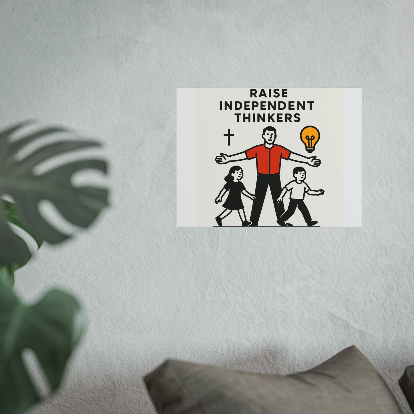 Empowering Homeschool Dads - Modern Minimalist Fine Art Poster