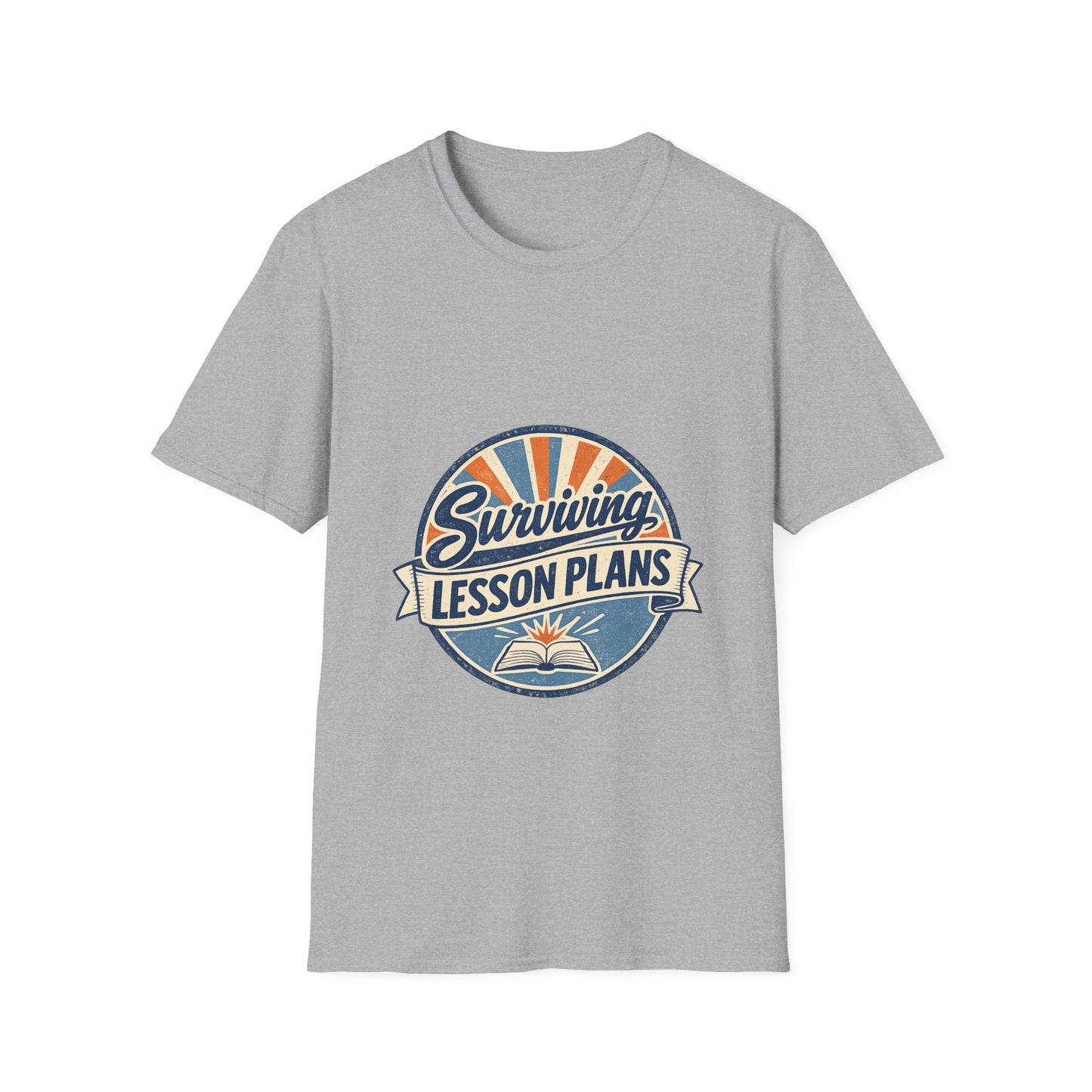 Homeschool Dad “Surviving Lesson Plans” Badge Tee — Father's Day Gift