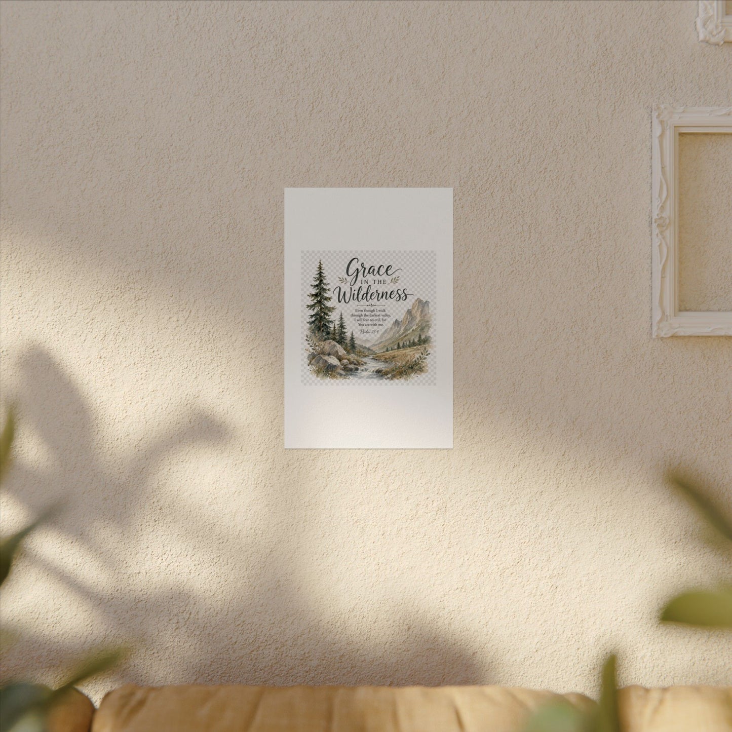 Grace in the Wilderness — Psalm-Inspired Watercolor Printable (8x10, 11x14)