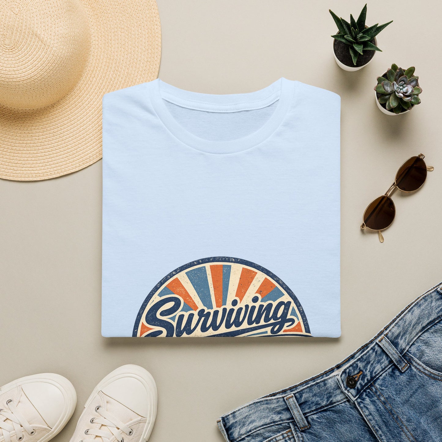Homeschool Dad “Surviving Lesson Plans” Badge Tee — Father's Day Gift