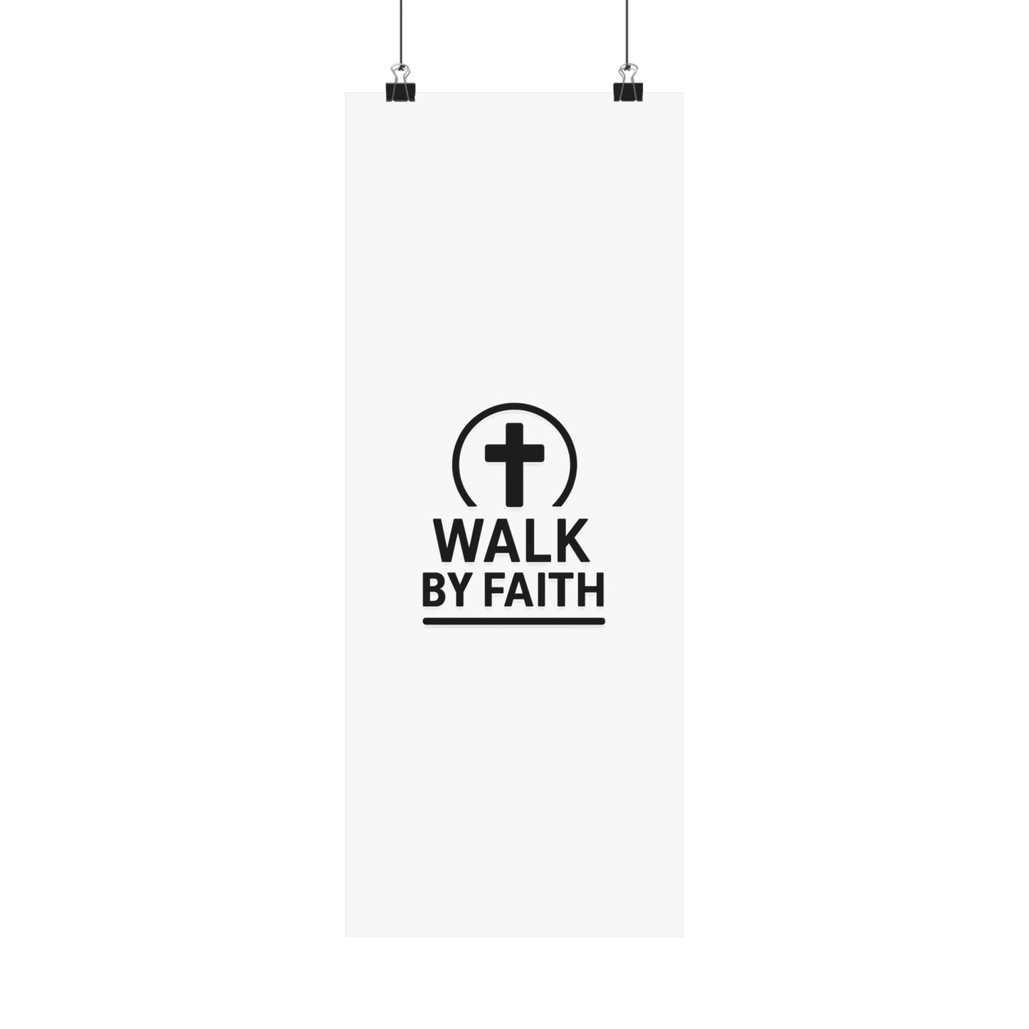 Modern Inspirational Scripture Matte Vertical Poster