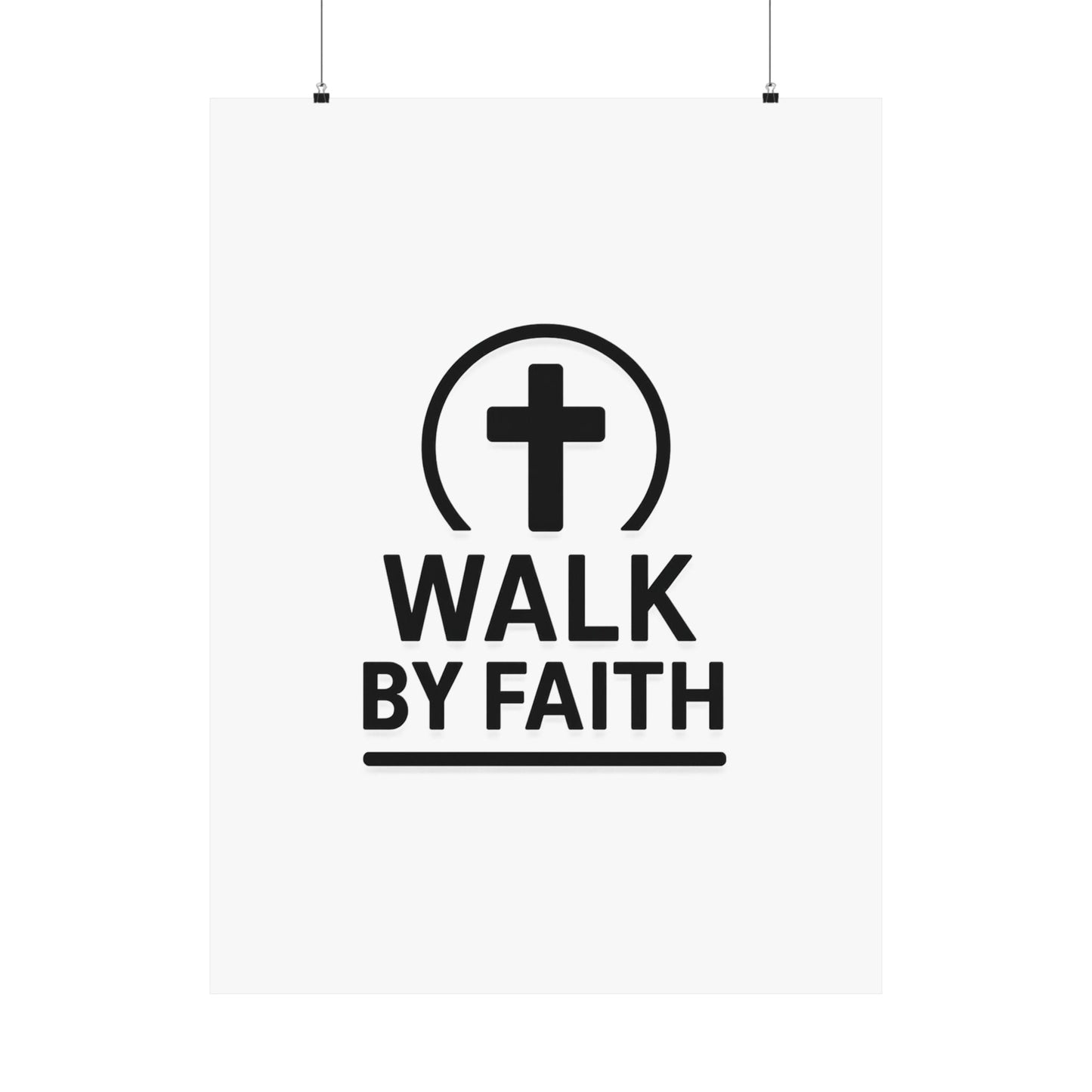 Modern Inspirational Scripture Matte Vertical Poster
