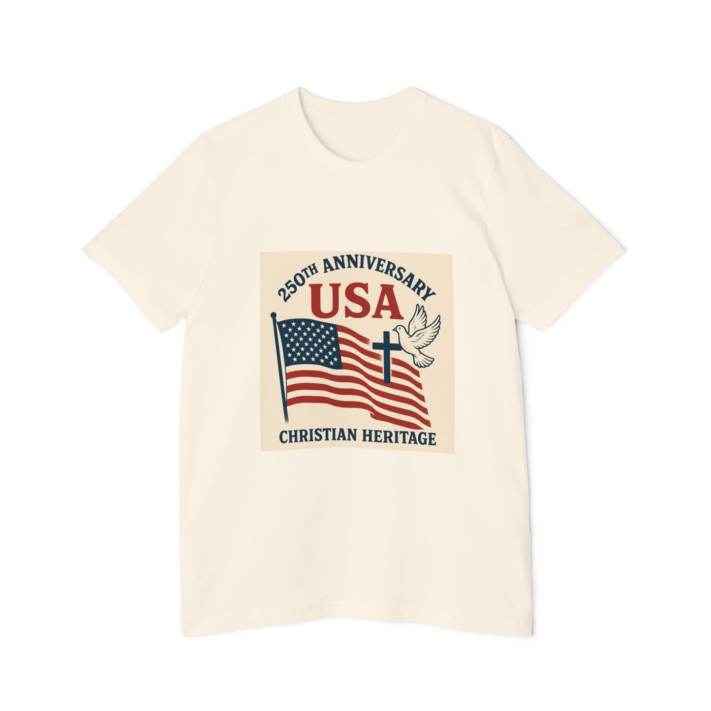 USA 250th Anniversary Vintage Unisex T-Shirt - Christian Heritage Edition