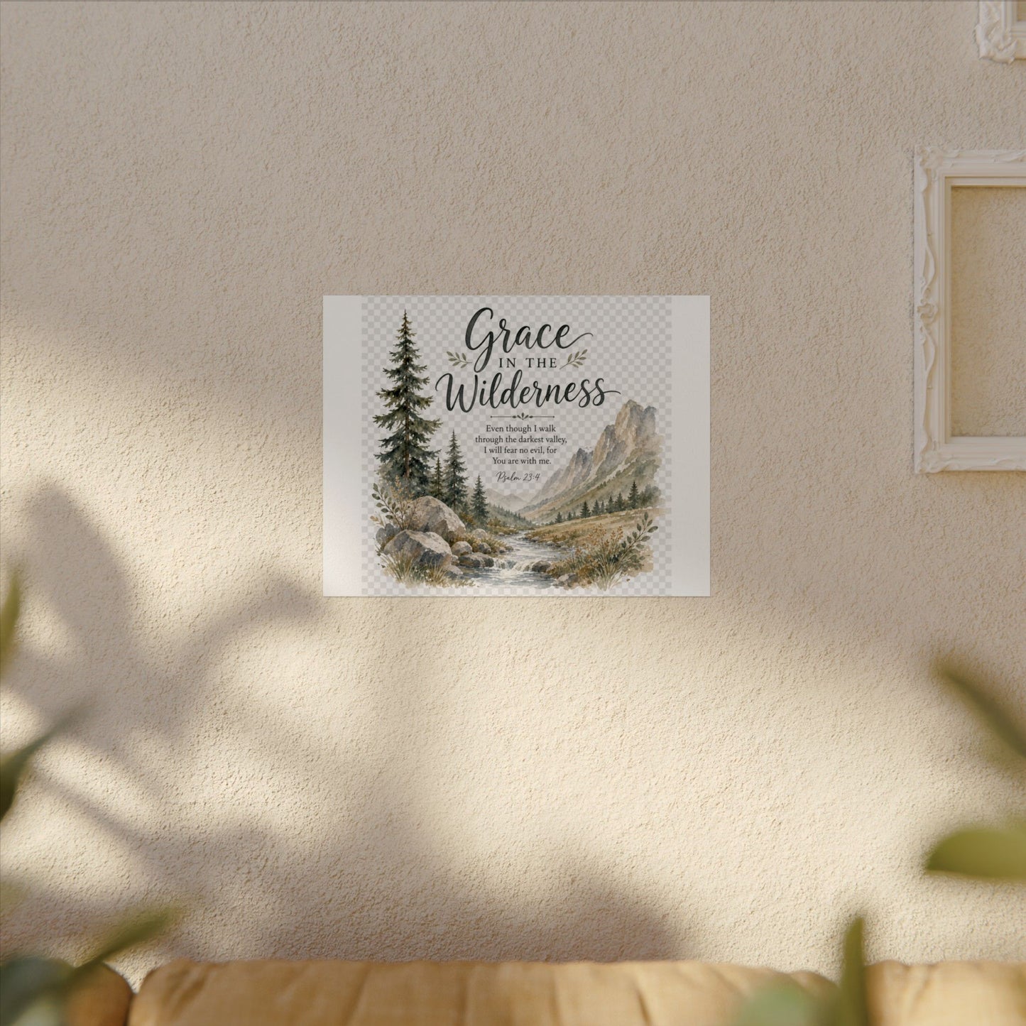 Grace in the Wilderness — Psalm-Inspired Watercolor Printable (8x10, 11x14)