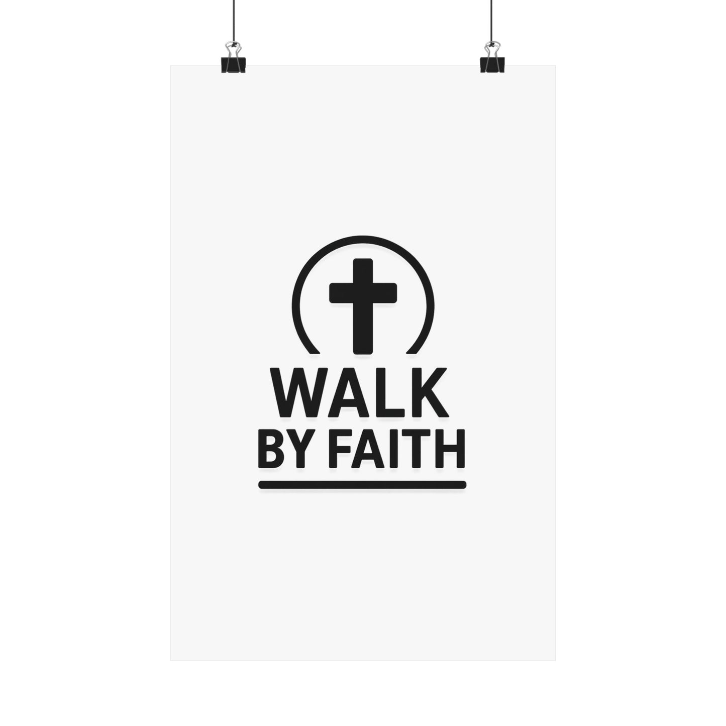 Modern Inspirational Scripture Matte Vertical Poster