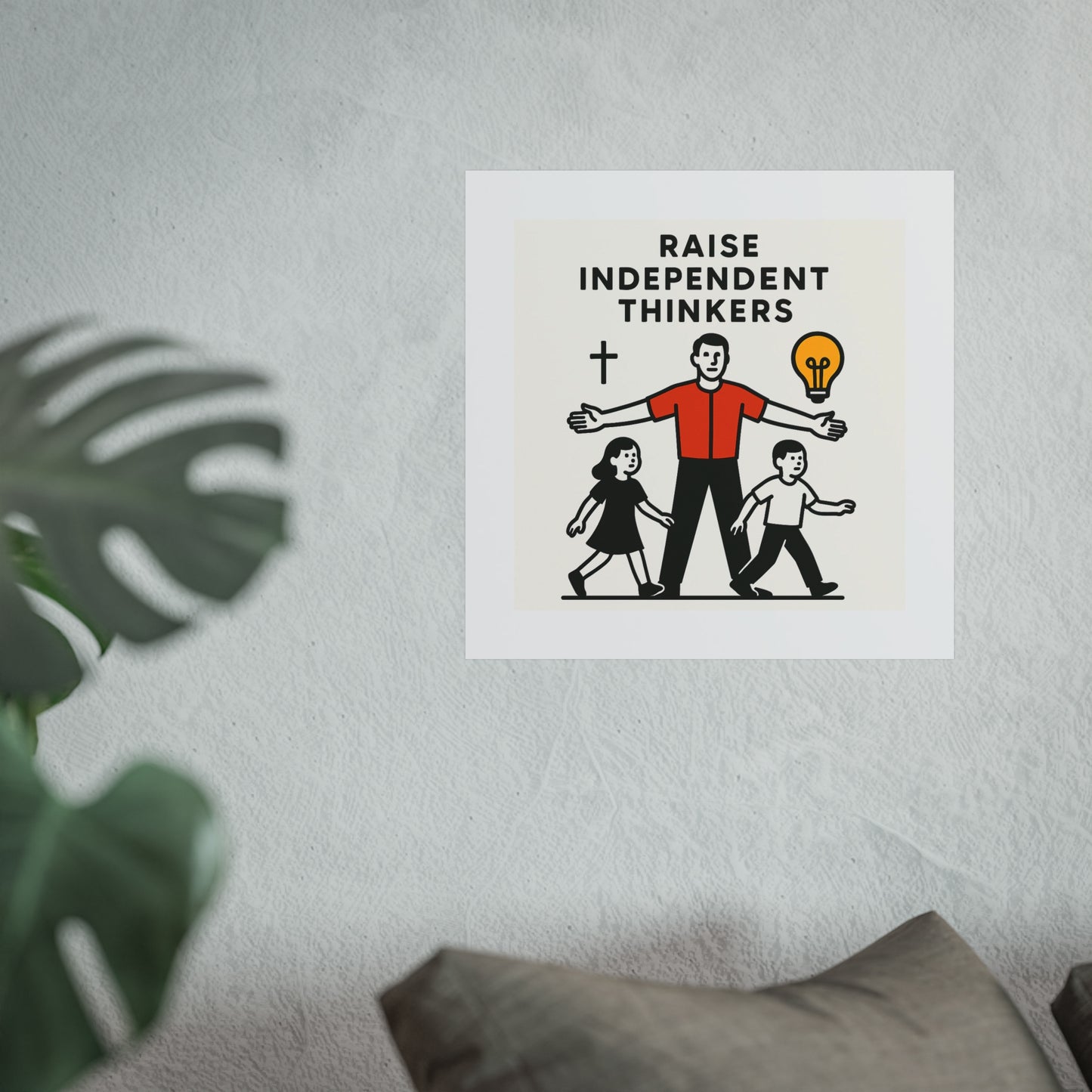 Empowering Homeschool Dads - Modern Minimalist Fine Art Poster