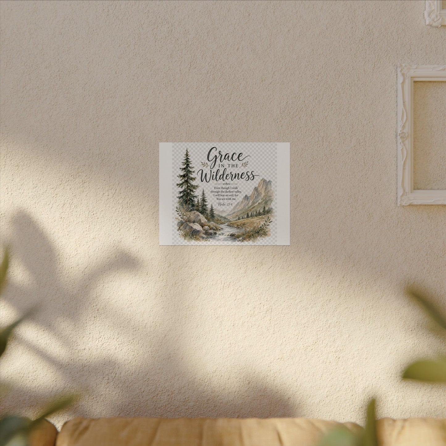 Grace in the Wilderness — Psalm-Inspired Watercolor Printable (8x10, 11x14)