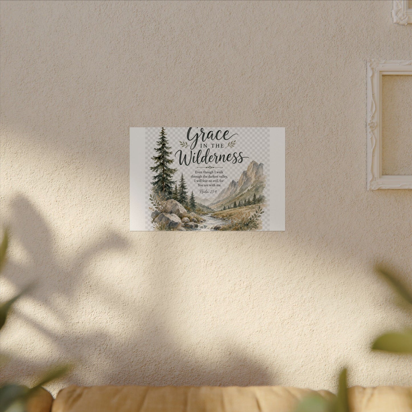 Grace in the Wilderness — Psalm-Inspired Watercolor Printable (8x10, 11x14)