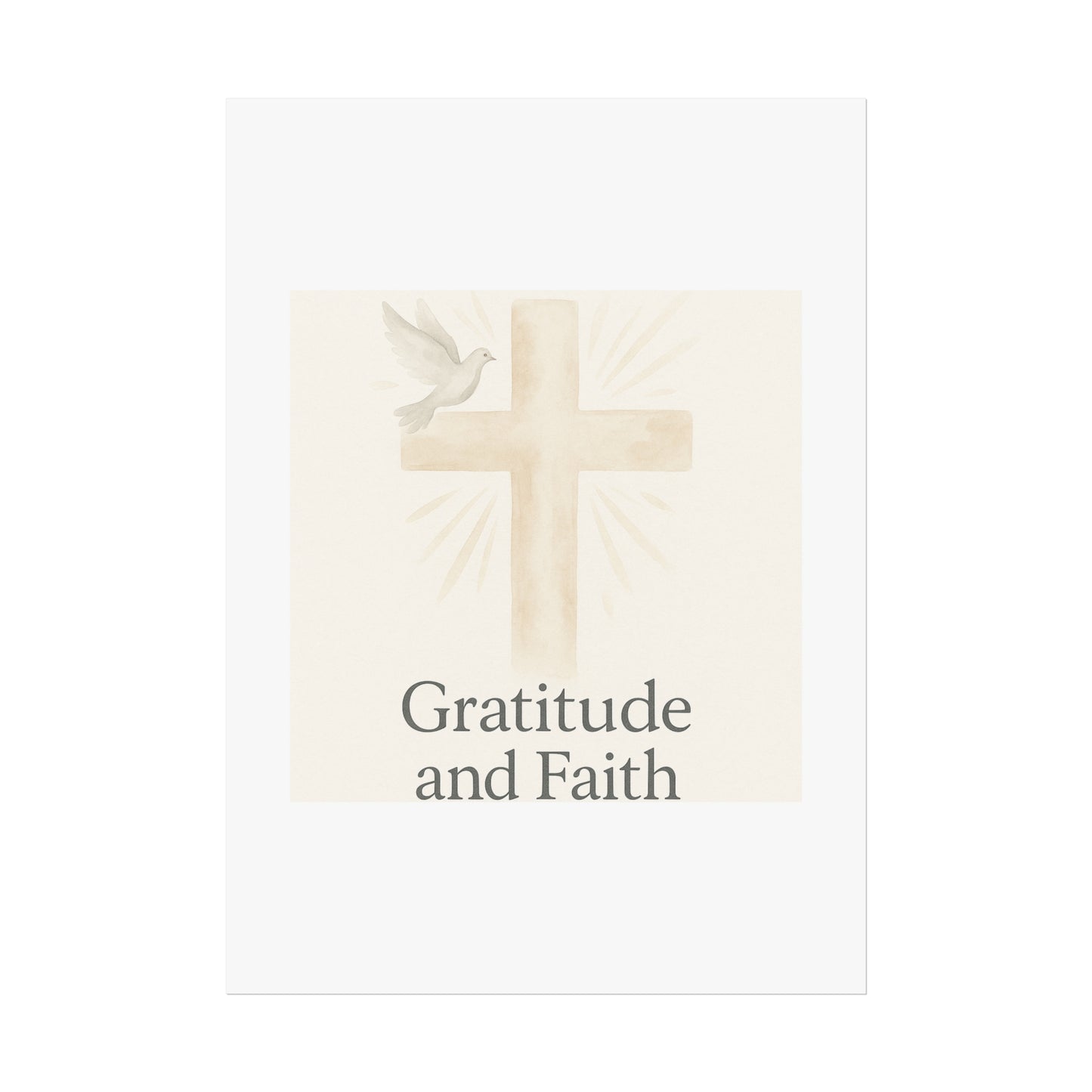 Grateful Hearts – Minimalist Watercolor Fine Art Poster