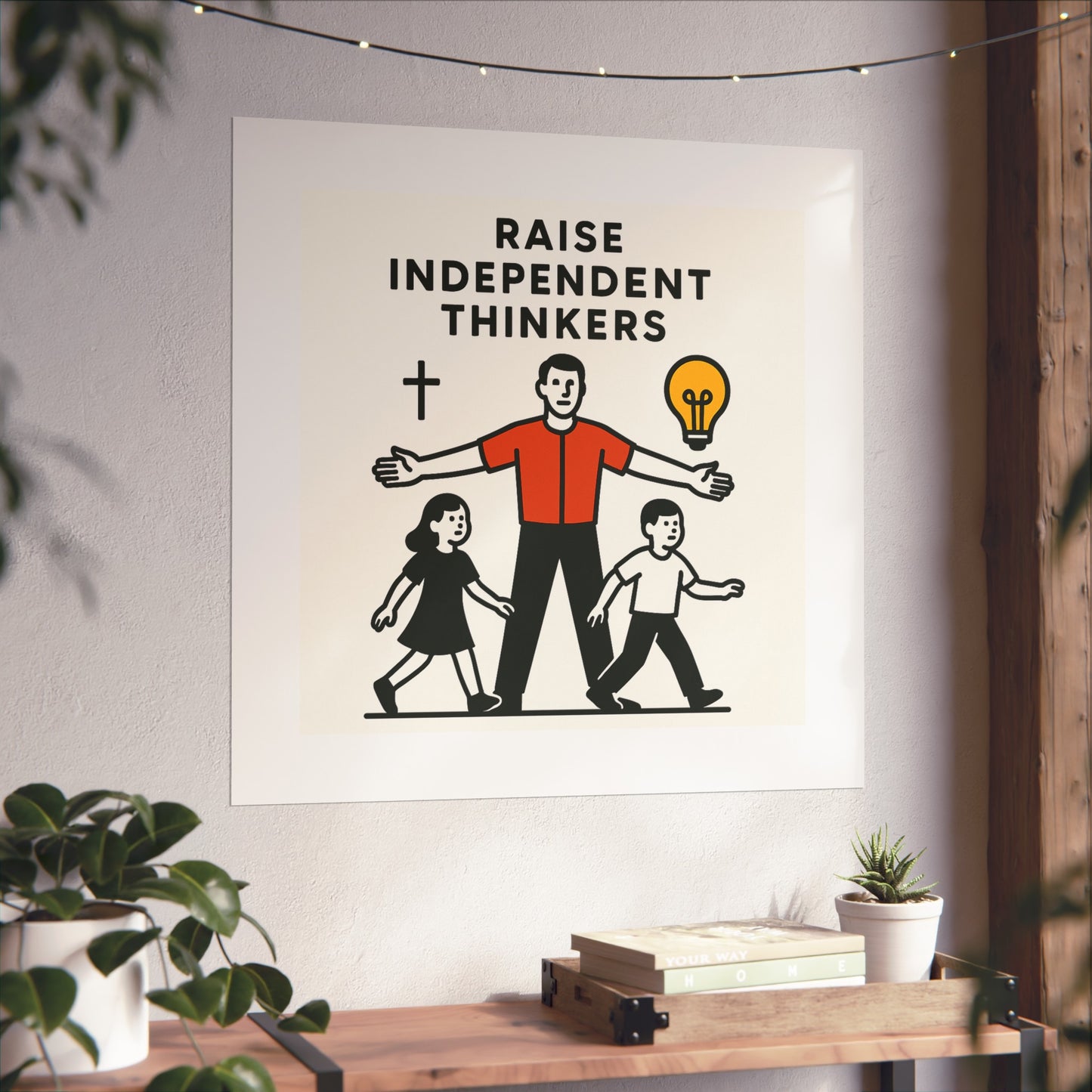 Empowering Homeschool Dads - Modern Minimalist Fine Art Poster