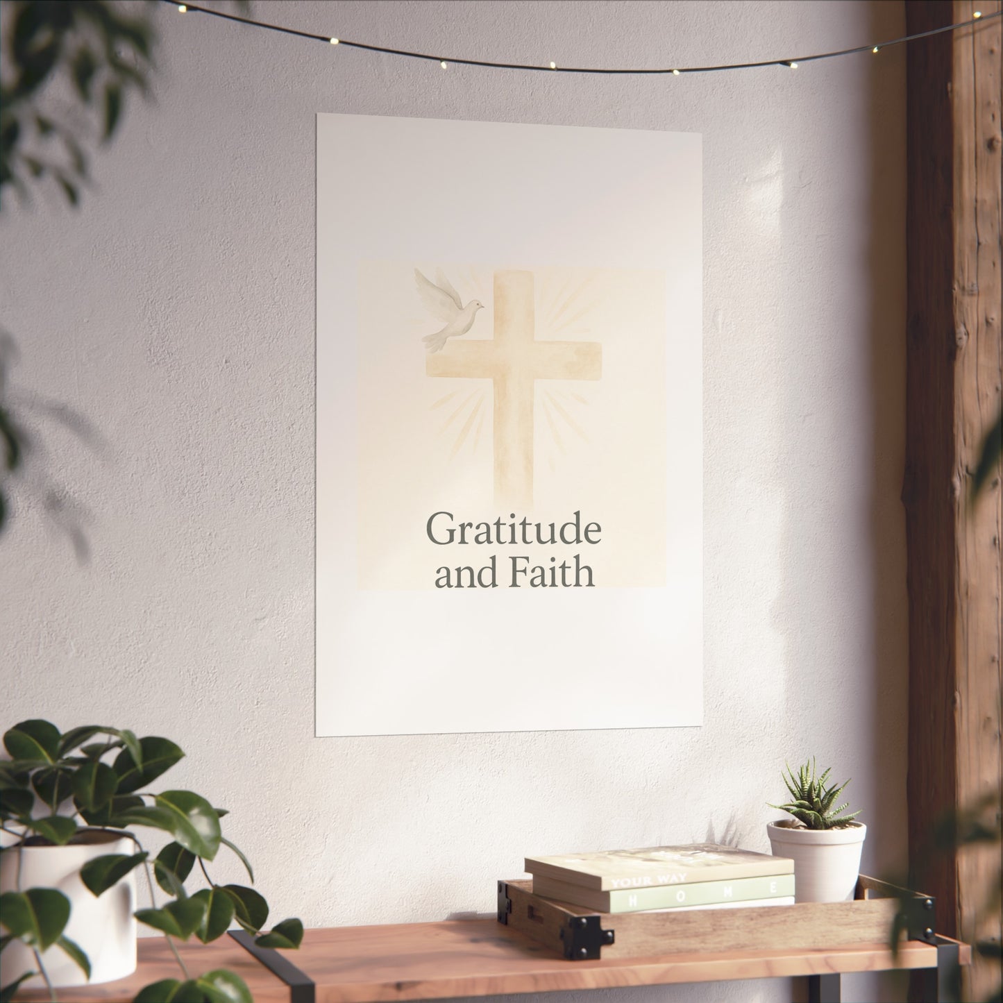 Grateful Hearts – Minimalist Watercolor Fine Art Poster