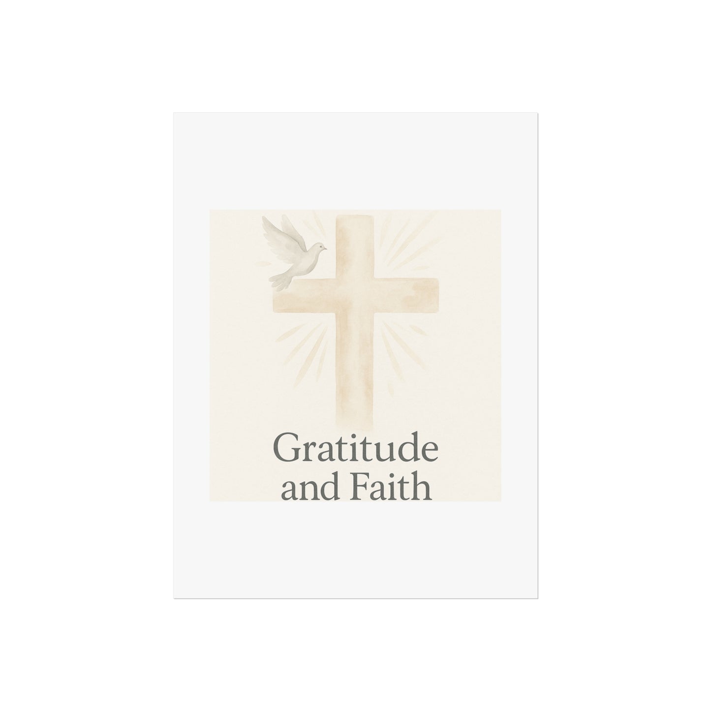 Grateful Hearts – Minimalist Watercolor Fine Art Poster