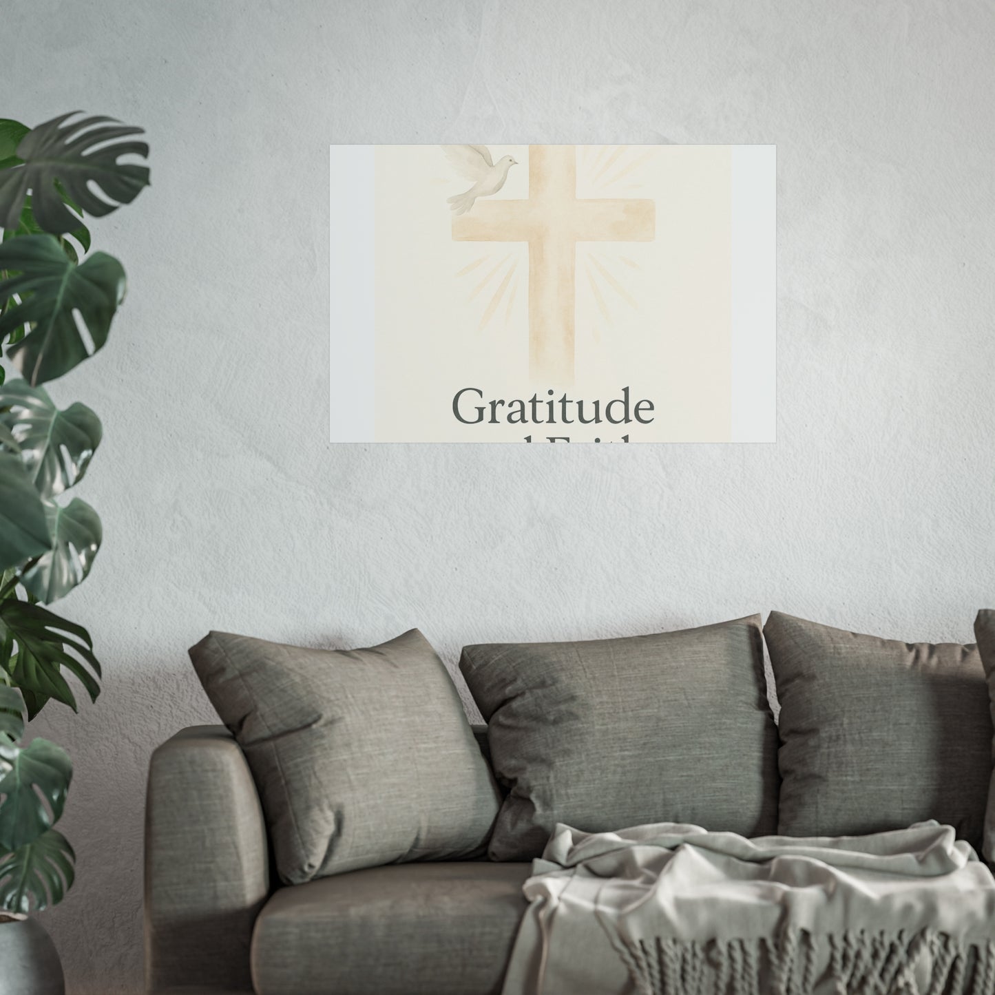 Grateful Hearts – Minimalist Watercolor Fine Art Poster