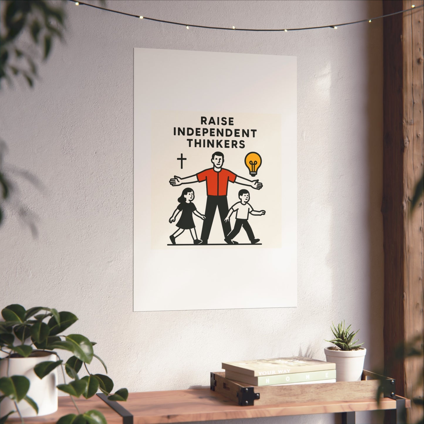 Empowering Homeschool Dads - Modern Minimalist Fine Art Poster