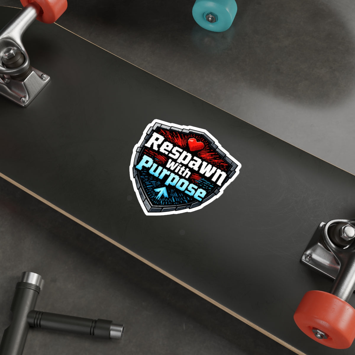 Respawn With Purpose Die-Cut Sticker