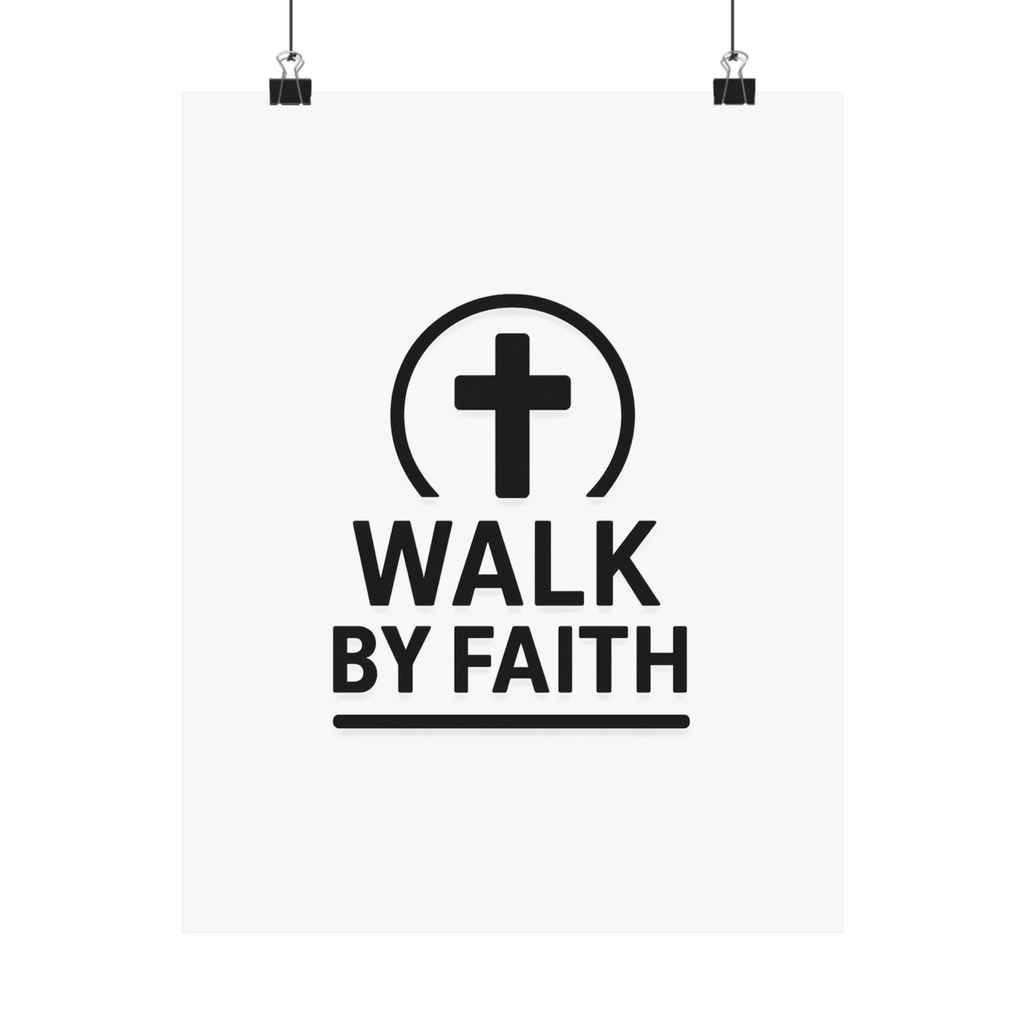 Modern Inspirational Scripture Matte Vertical Poster