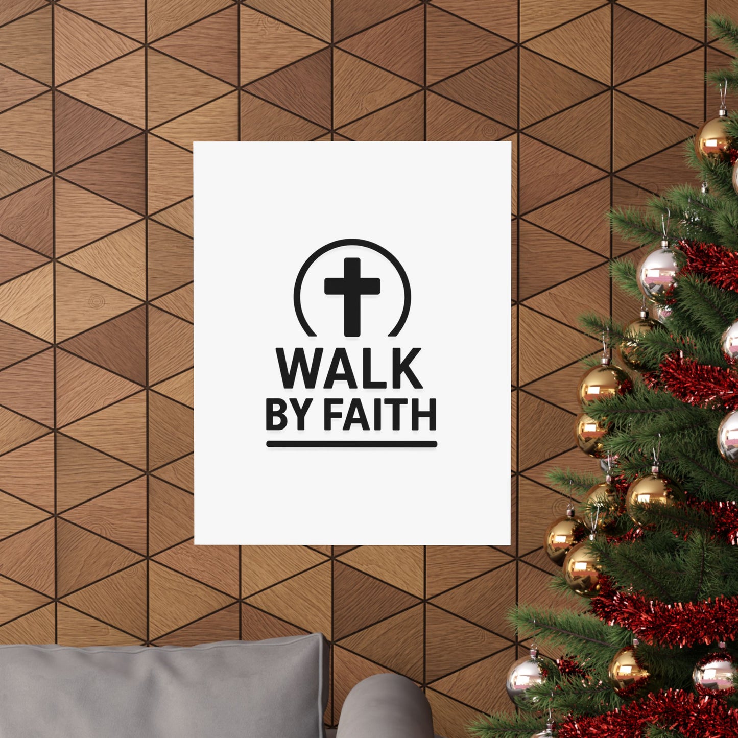 Modern Inspirational Scripture Matte Vertical Poster