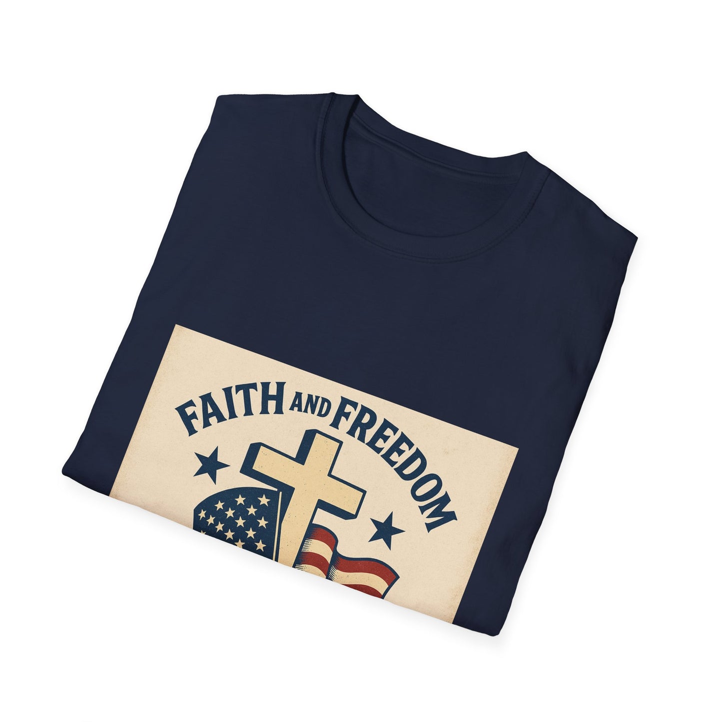 Faith & Freedom 250th Anniversary Vintage Patriotic T-Shirt