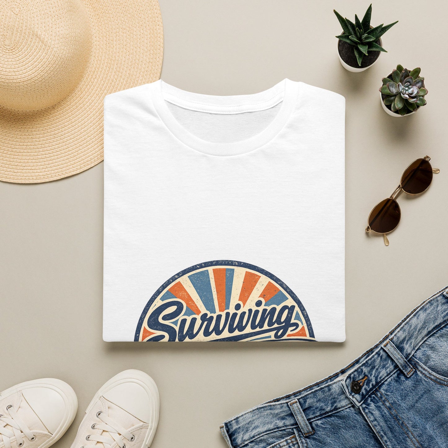 Homeschool Dad “Surviving Lesson Plans” Badge Tee — Father's Day Gift