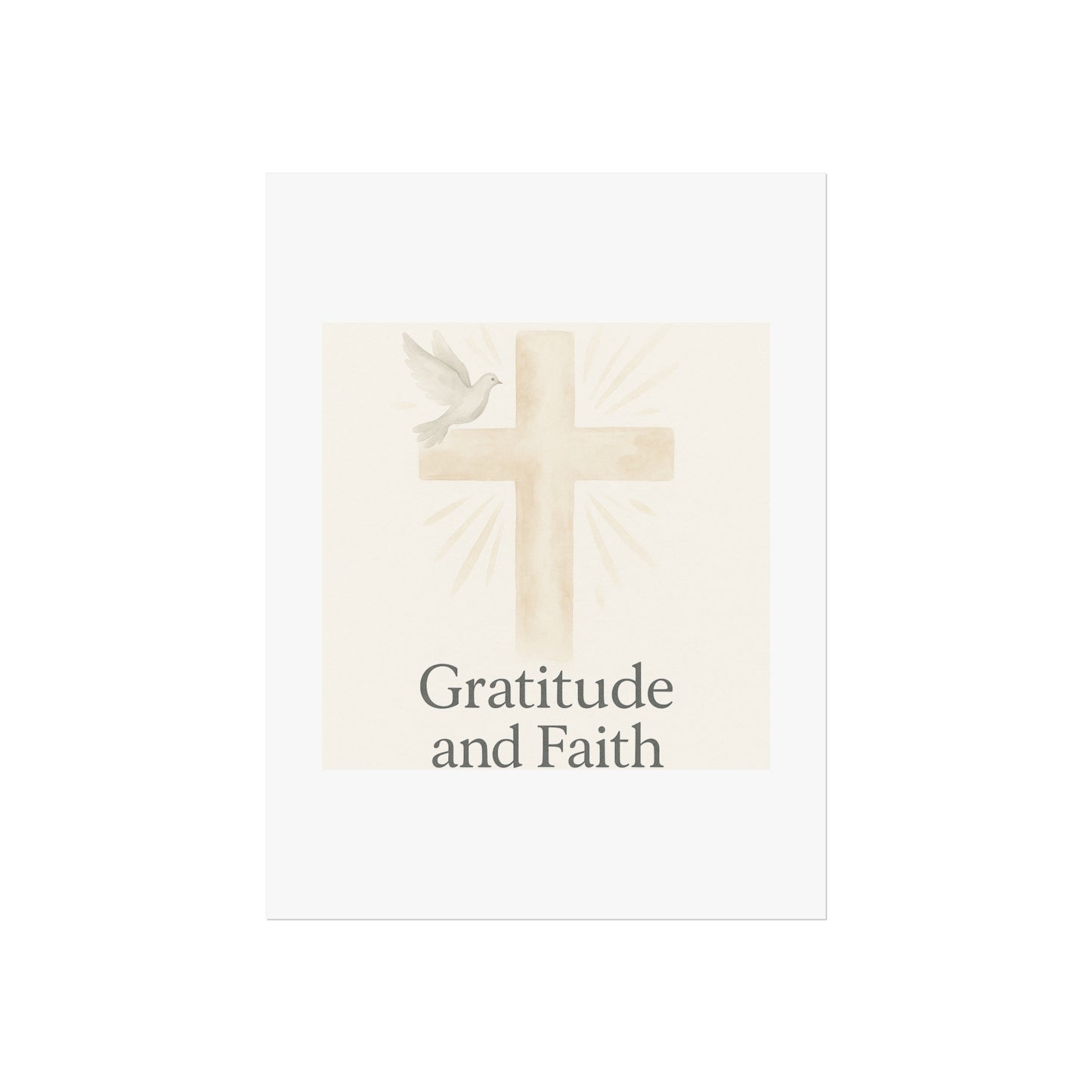 Grateful Hearts – Minimalist Watercolor Fine Art Poster