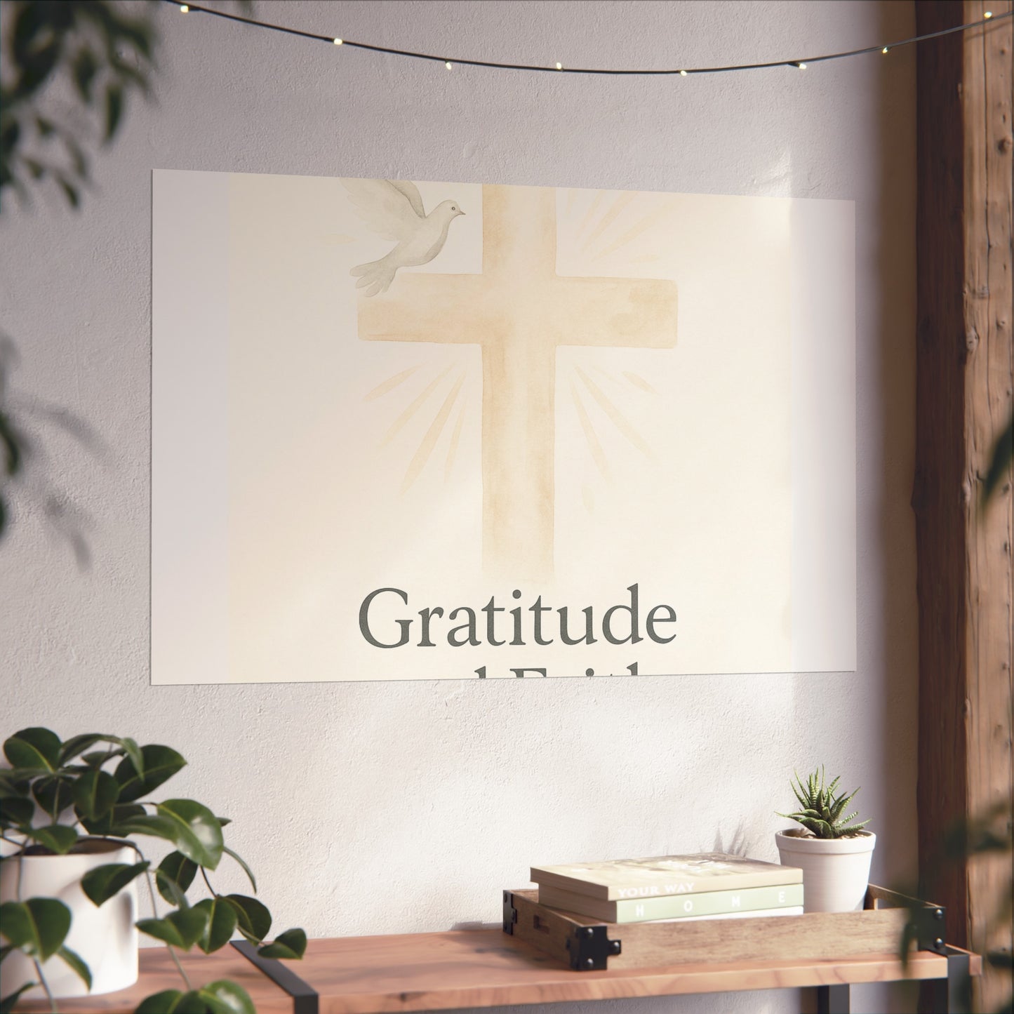 Grateful Hearts – Minimalist Watercolor Fine Art Poster