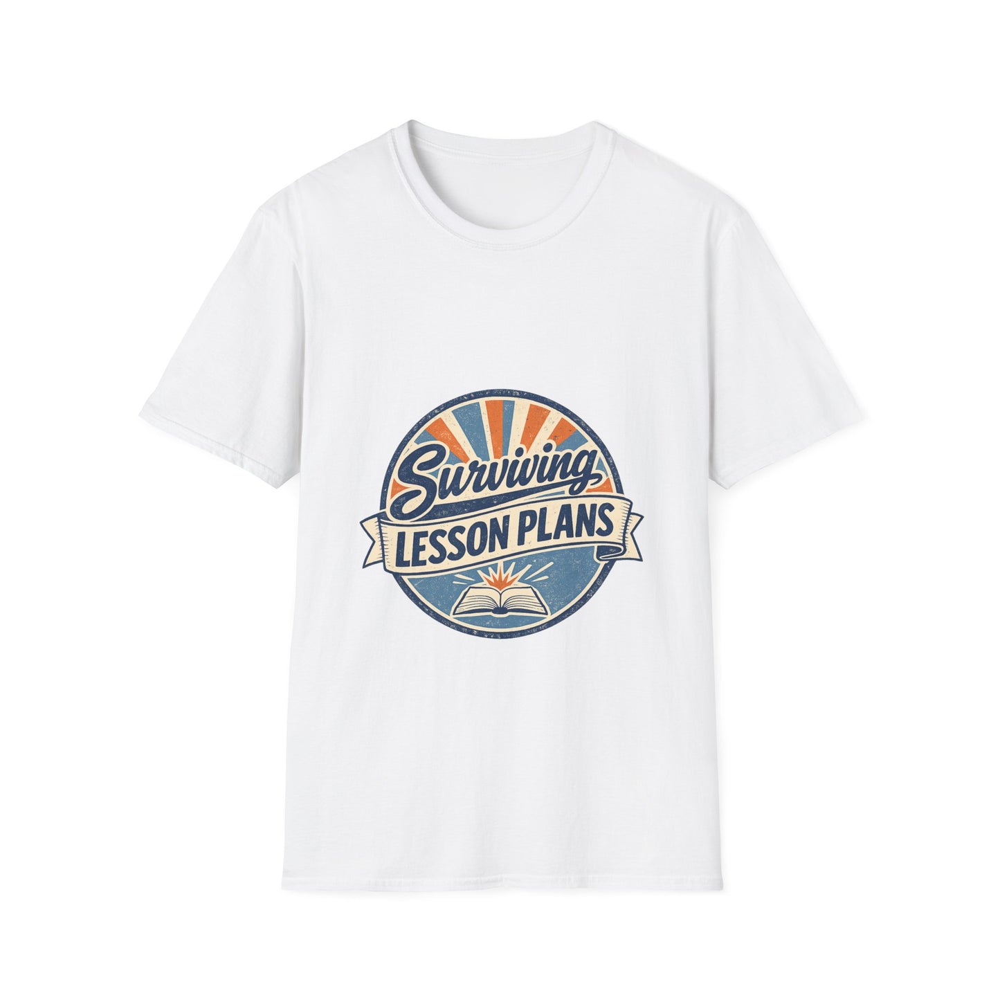 Homeschool Dad “Surviving Lesson Plans” Badge Tee — Father's Day Gift