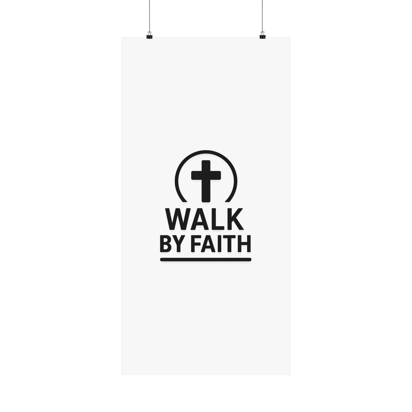 Modern Inspirational Scripture Matte Vertical Poster