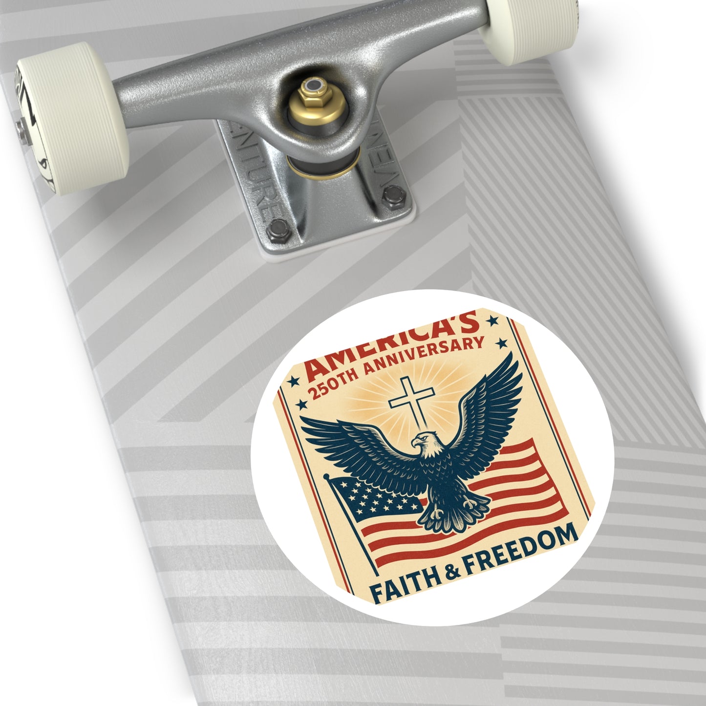 America's 250th Anniversary Inspirational Greeting Card – Faith & Freedom