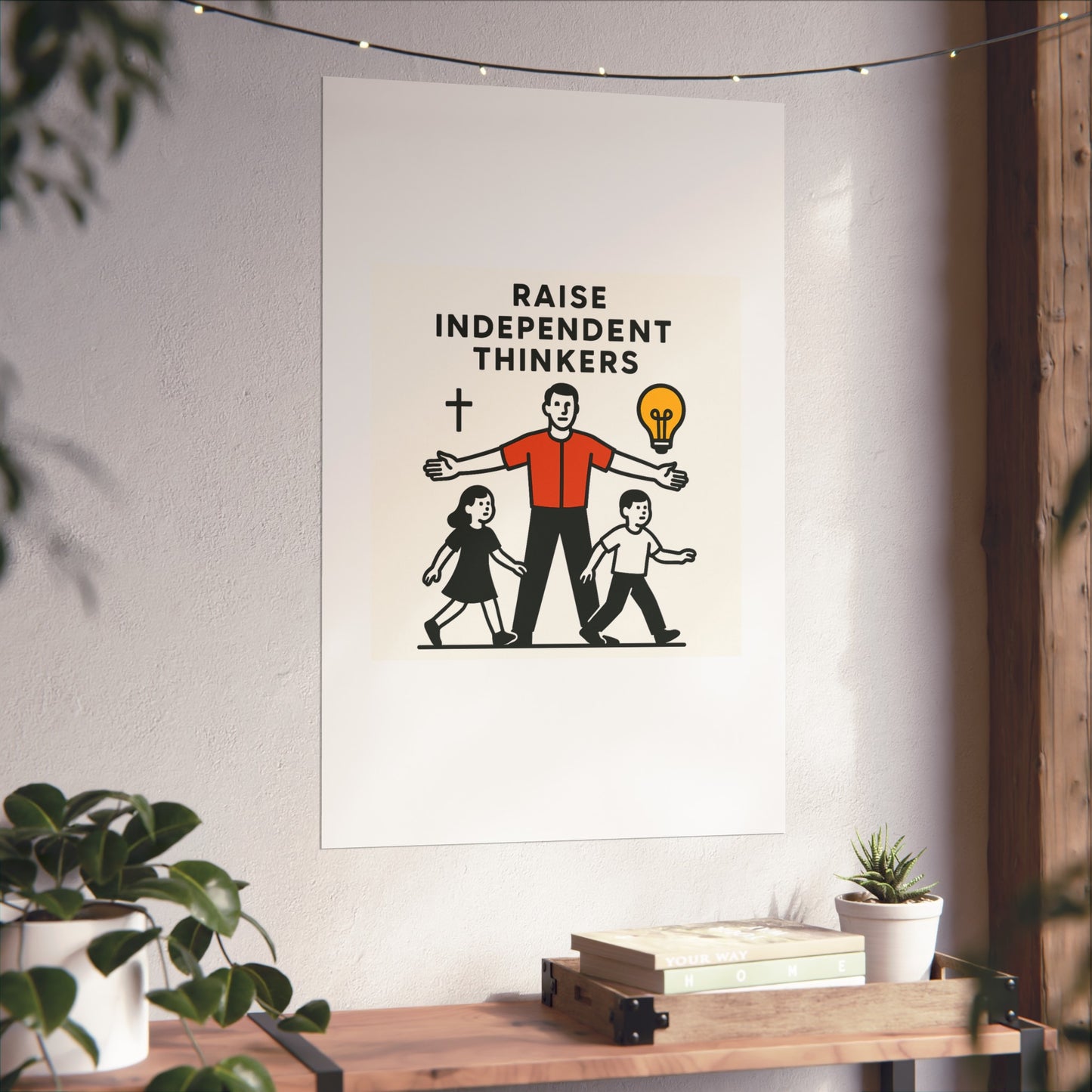 Empowering Homeschool Dads - Modern Minimalist Fine Art Poster