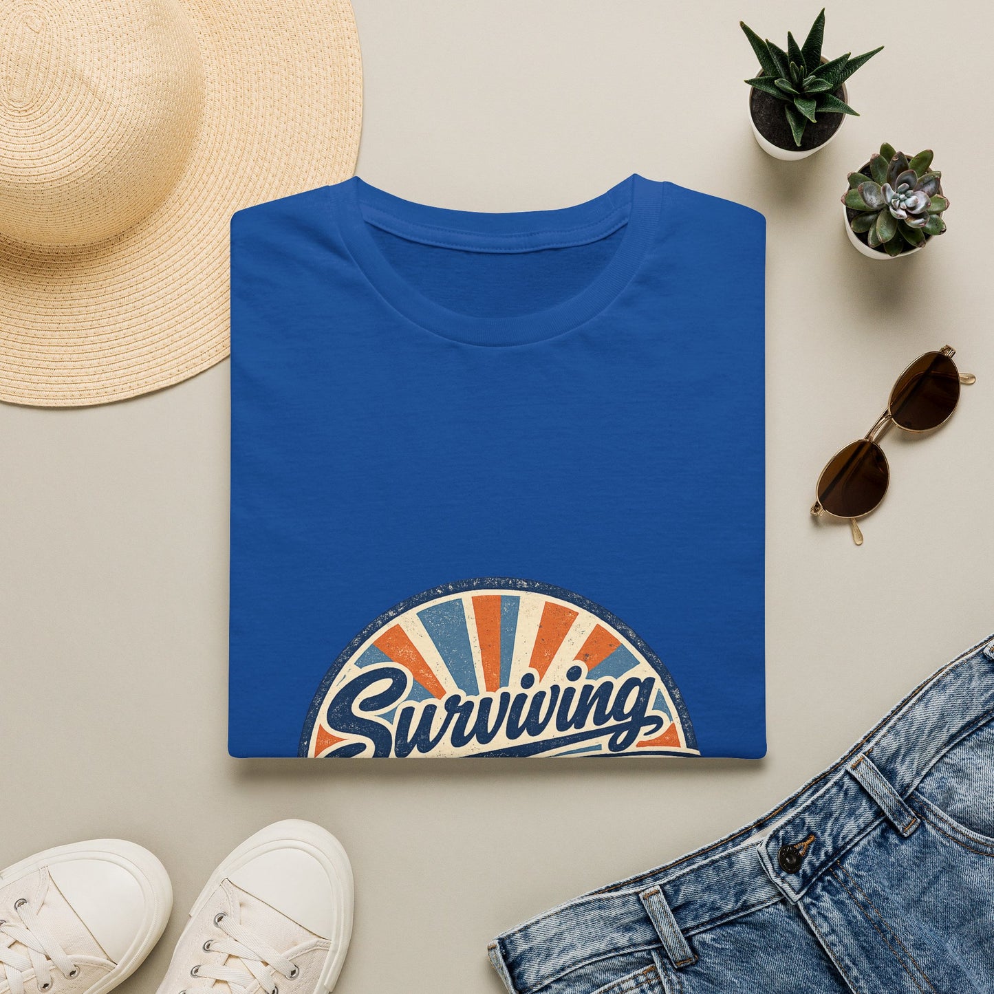 Homeschool Dad “Surviving Lesson Plans” Badge Tee — Father's Day Gift