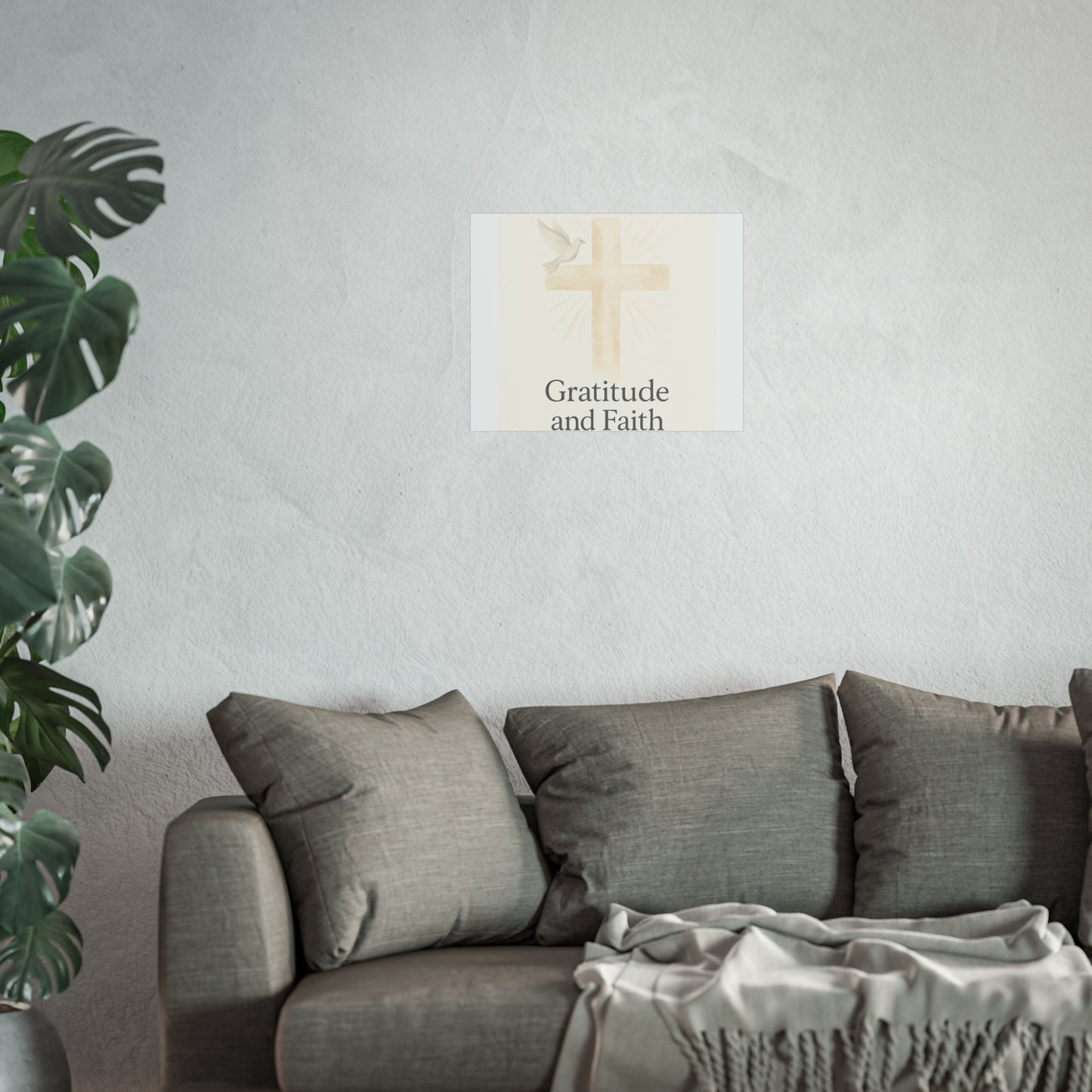 Grateful Hearts – Minimalist Watercolor Fine Art Poster