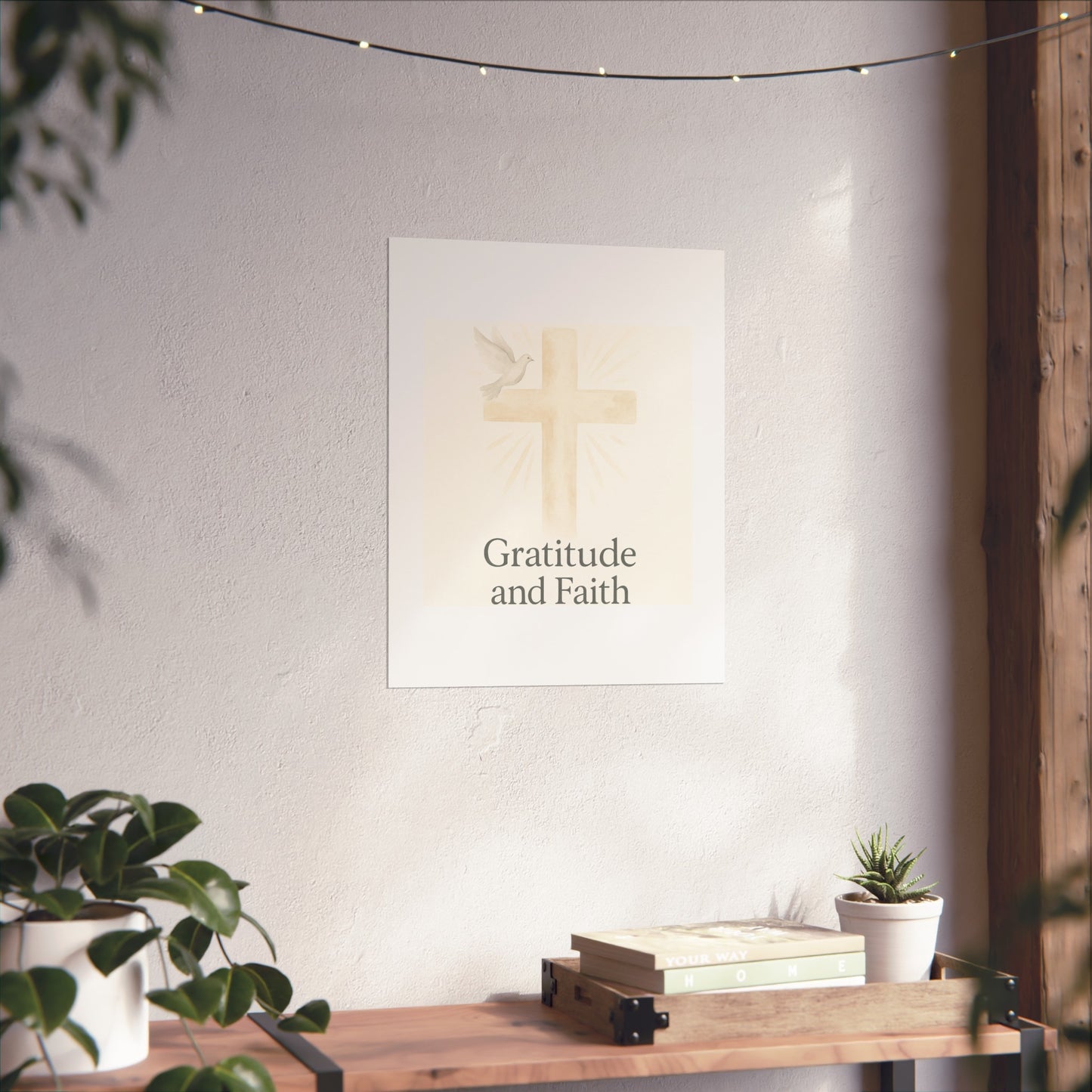 Grateful Hearts – Minimalist Watercolor Fine Art Poster