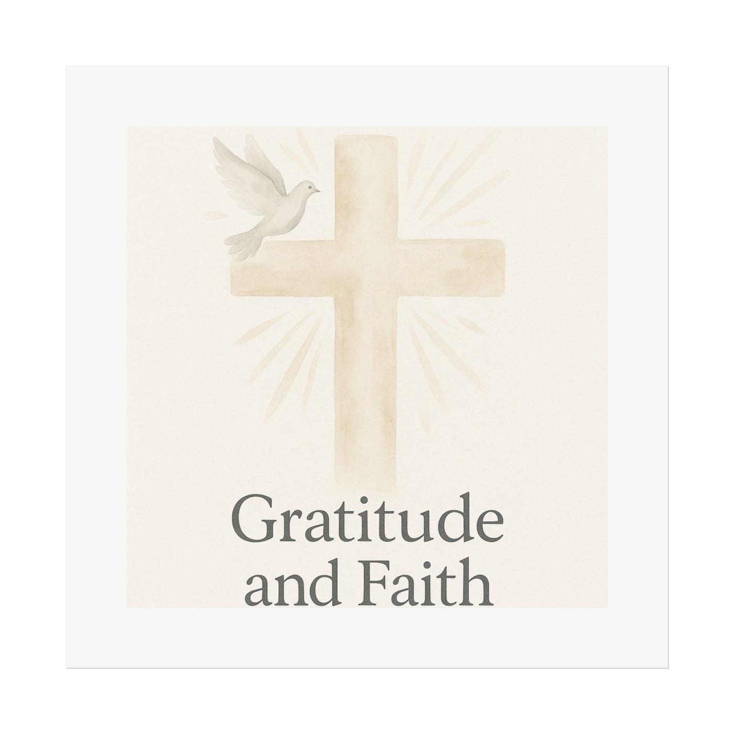 Grateful Hearts – Minimalist Watercolor Fine Art Poster